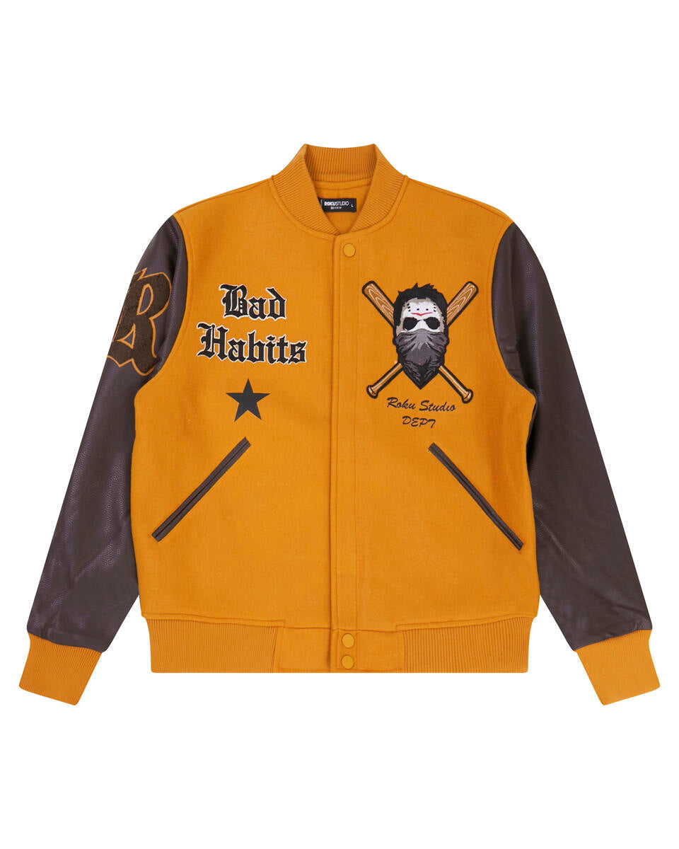 Roku Studio Bad Habits Varsity Jackets