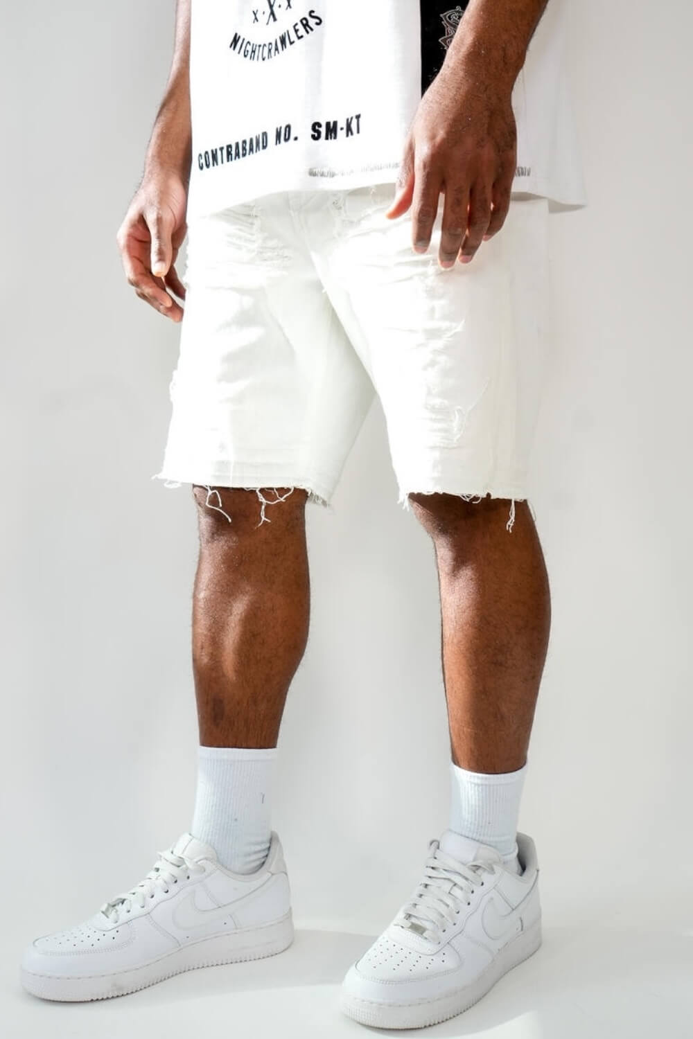 Smugglers Moon - White - Cargo - Denim - Shorts