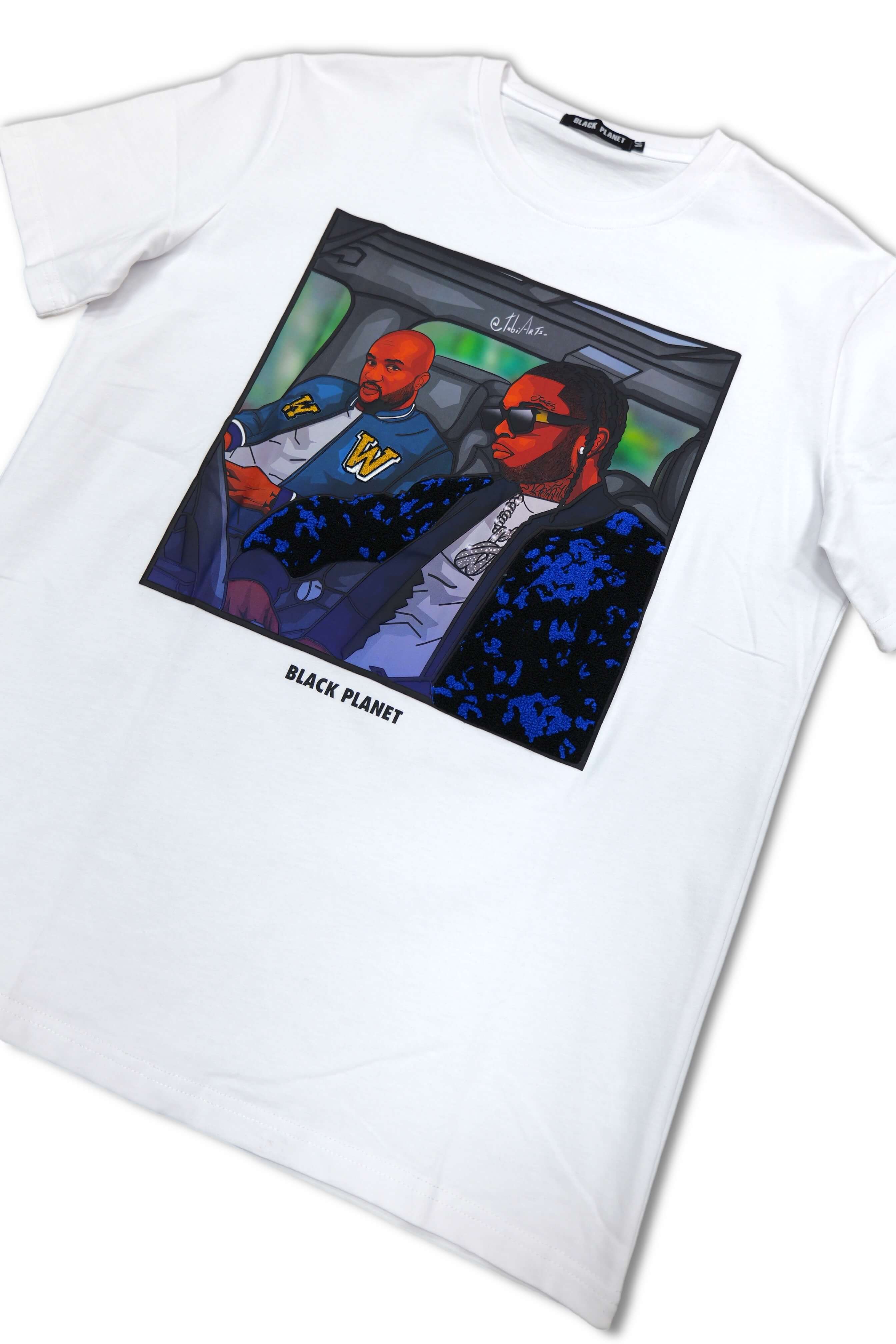 Black Planet- Pop Smoke and Virgil T-shirt- White
