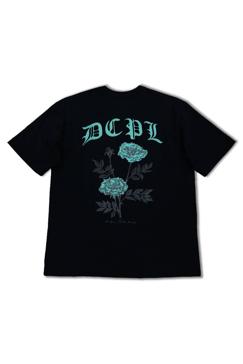 Dcpl Floral Oversized T-Shirt- Black