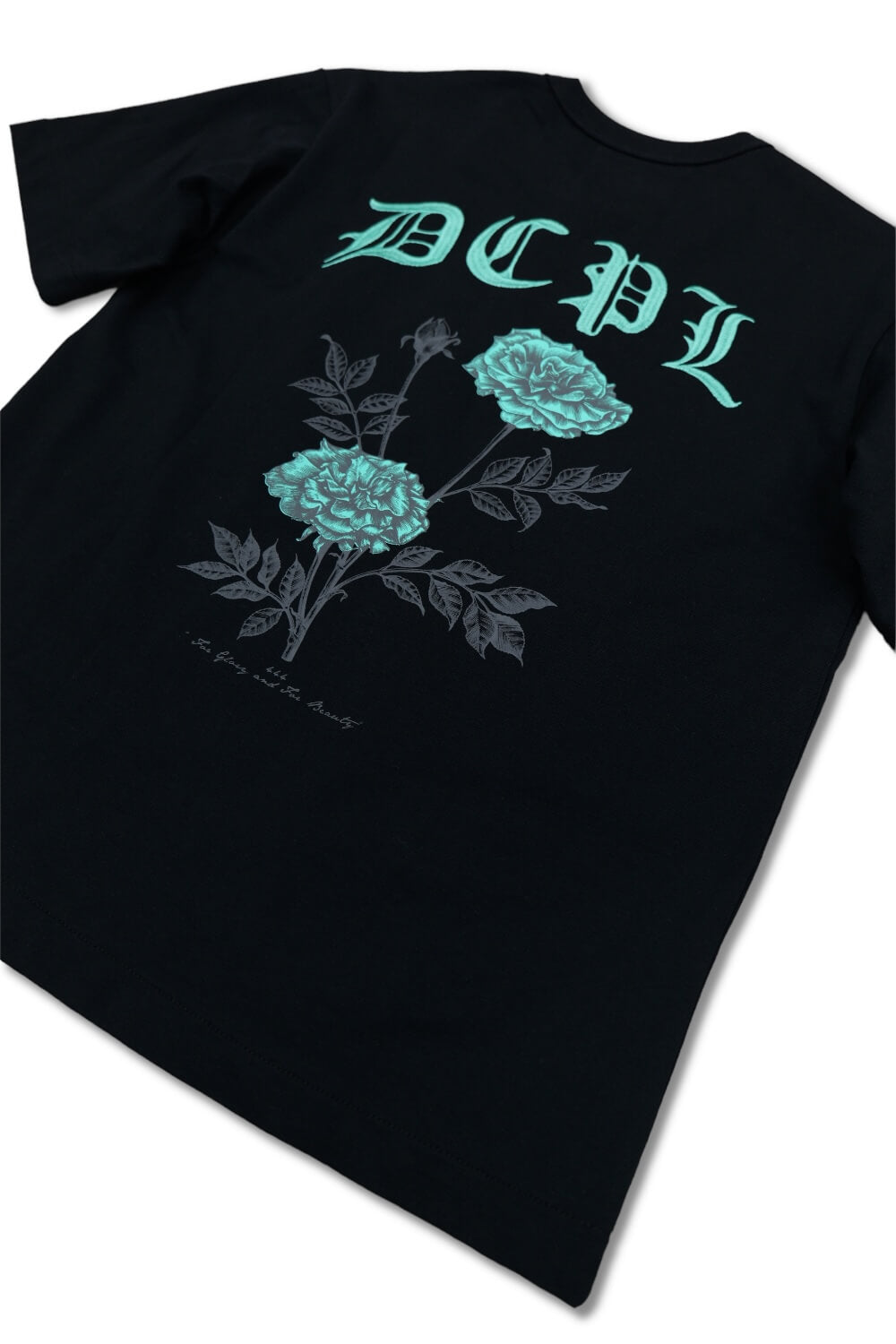 Dcpl Floral Oversized T-Shirt- Black