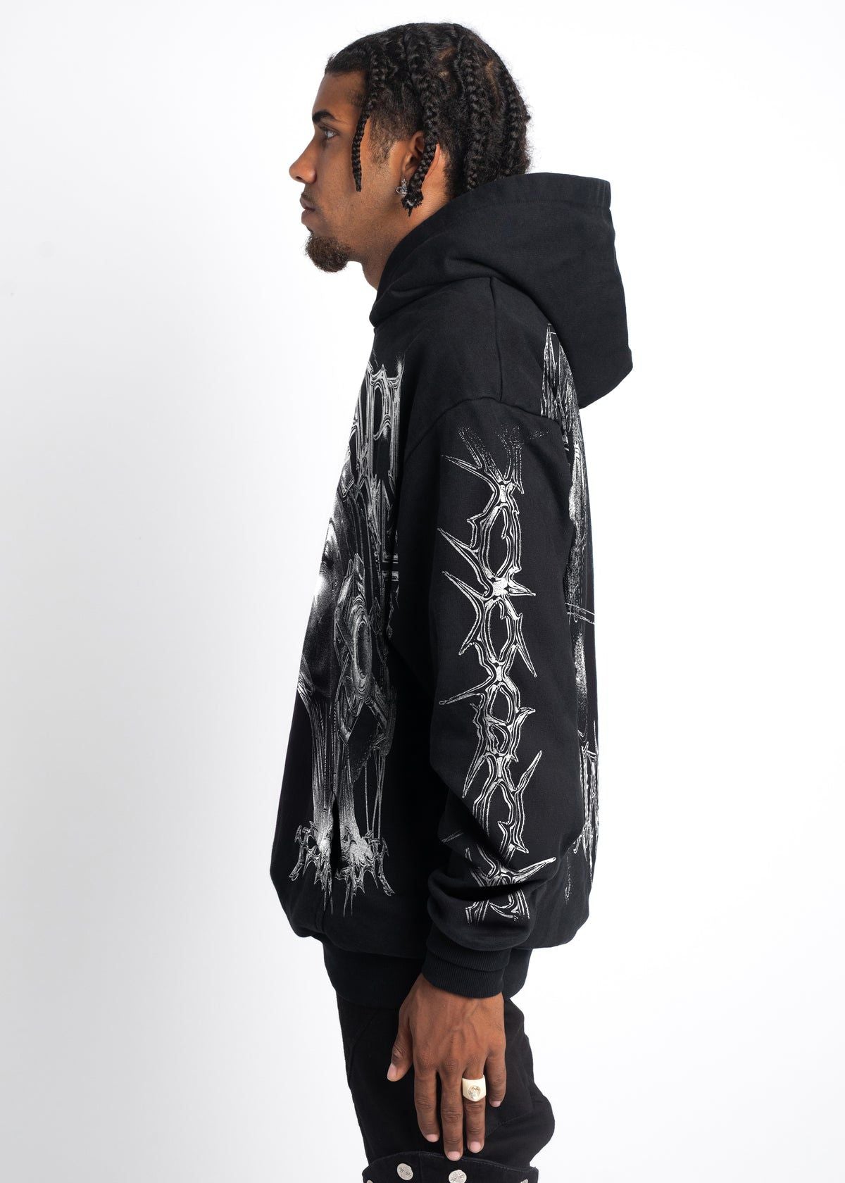Guapi -Obsidian Black Cyborg Hoodie
