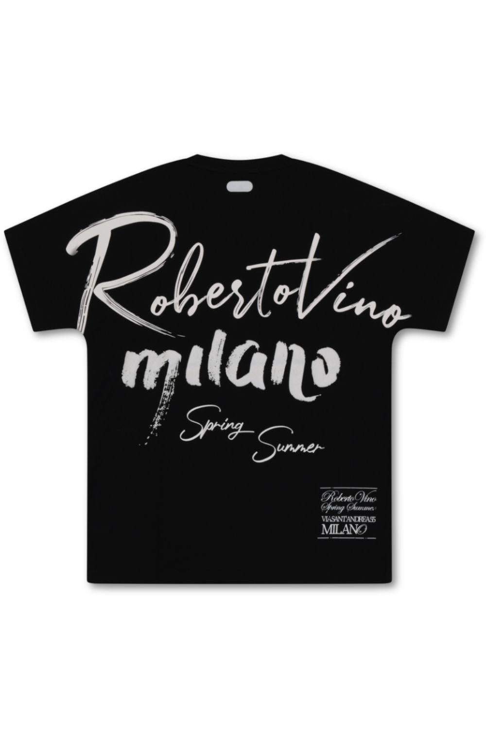Roberto Vino Milano -Writing T - Shirt - Black