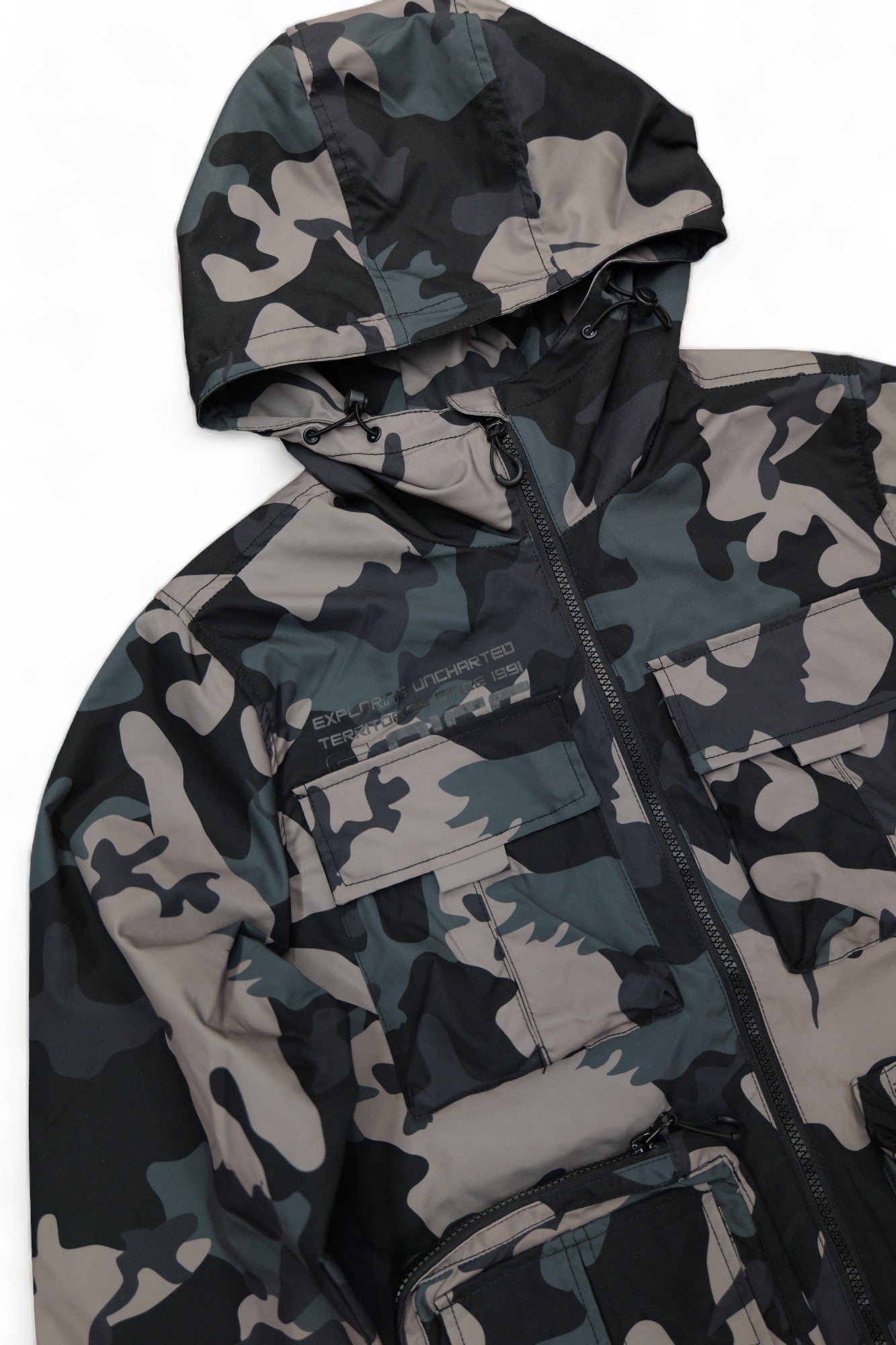Smoke Rise Windbreaker Utility Set (Stone Camo)
