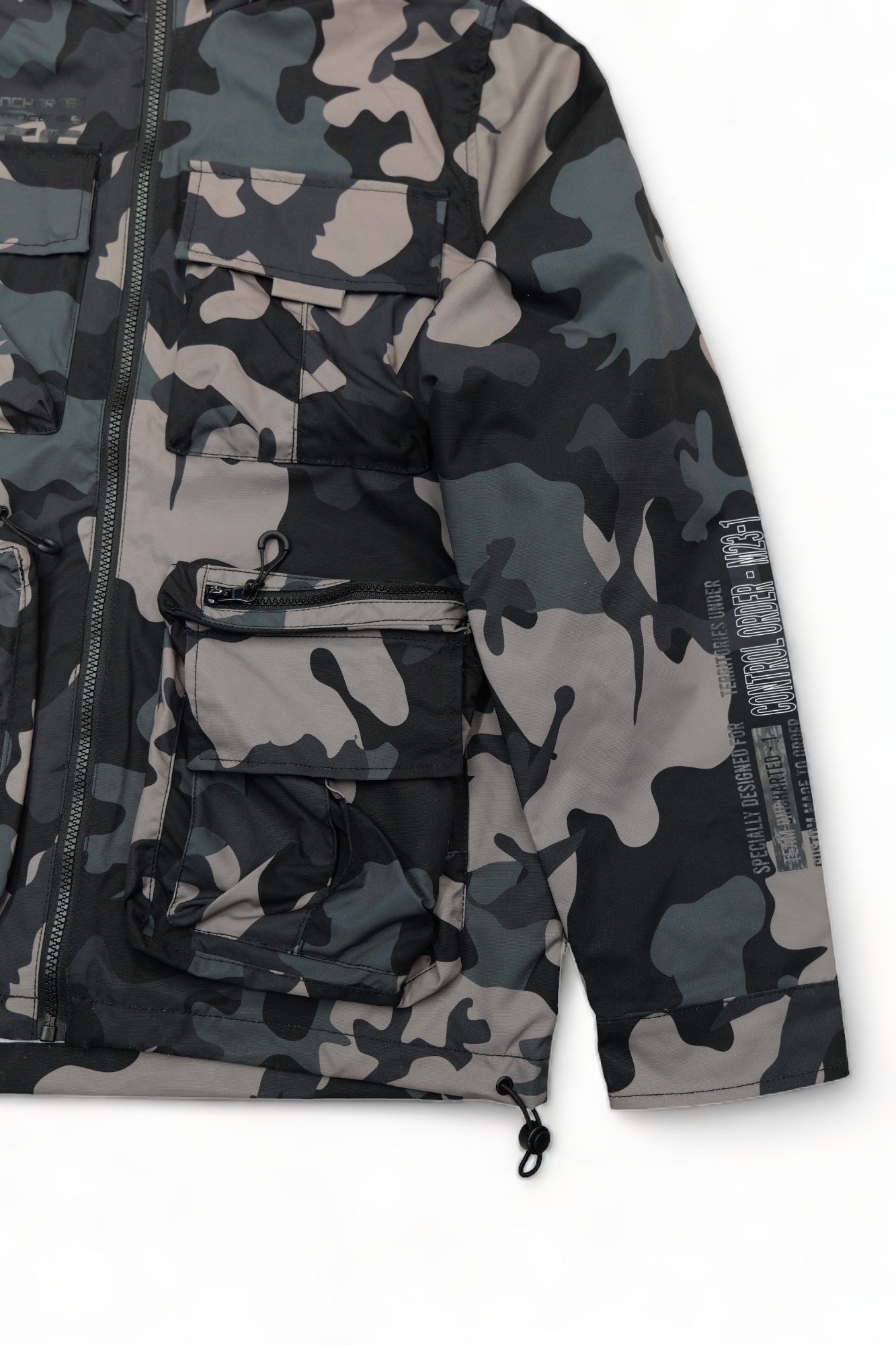 Smoke Rise Windbreaker Utility Set (Stone Camo)