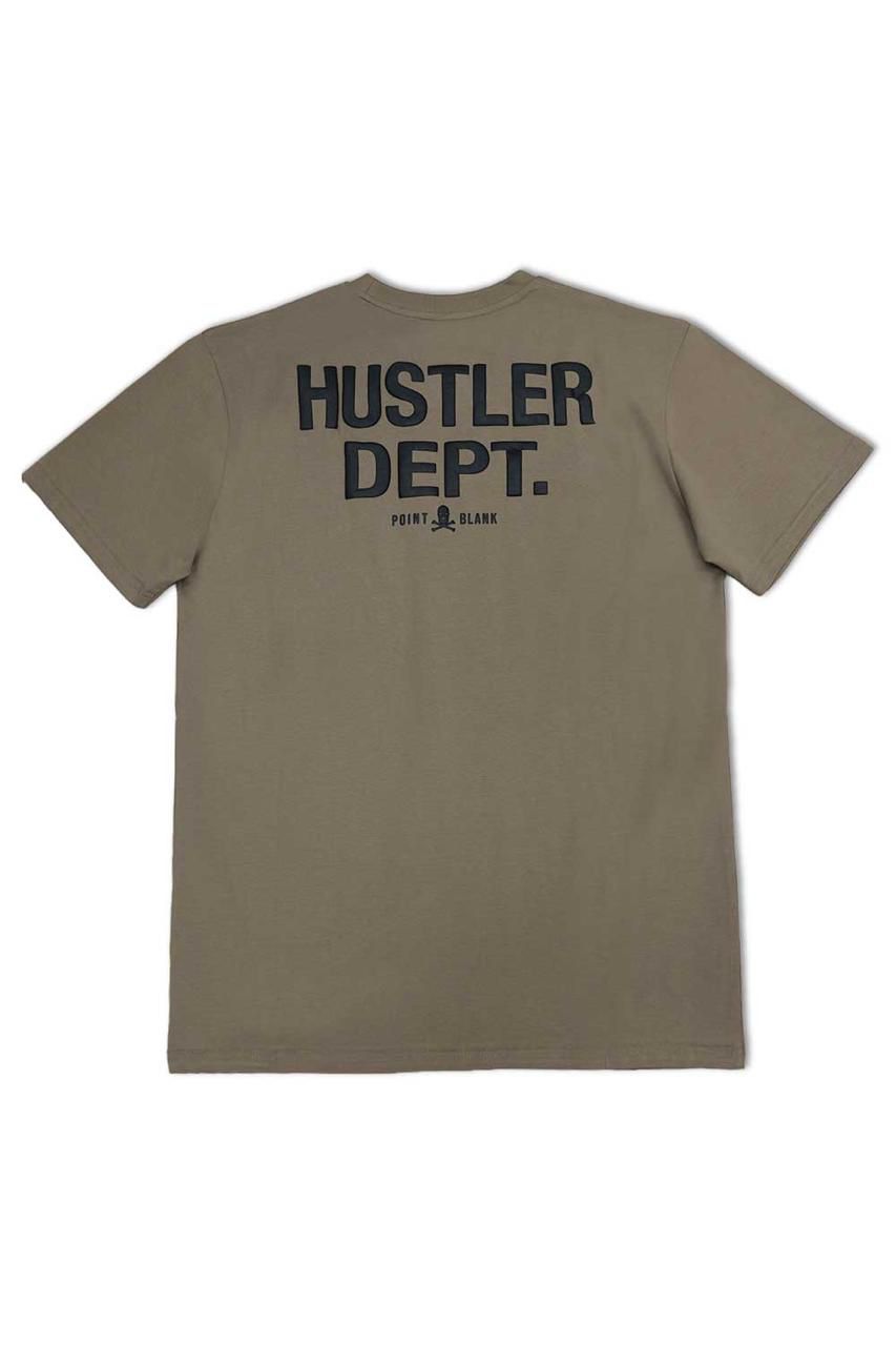 Hustler Dept Graphic T - Shirt - Tan - Black