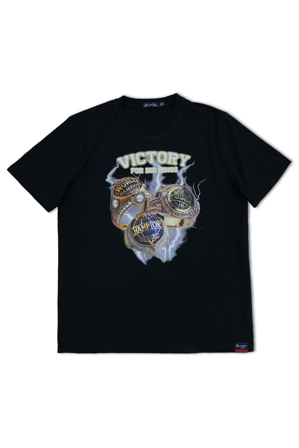 Four Big Rings Graphic T - Shirt - Black