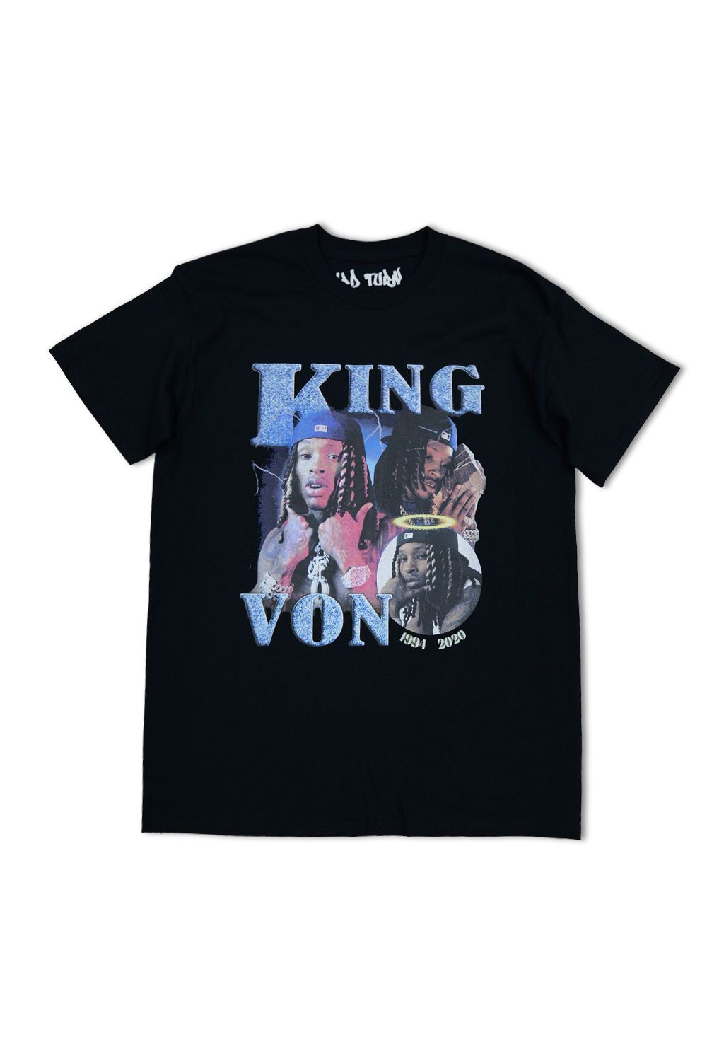 King Von -Rapper Graphic T - Shirt - Black