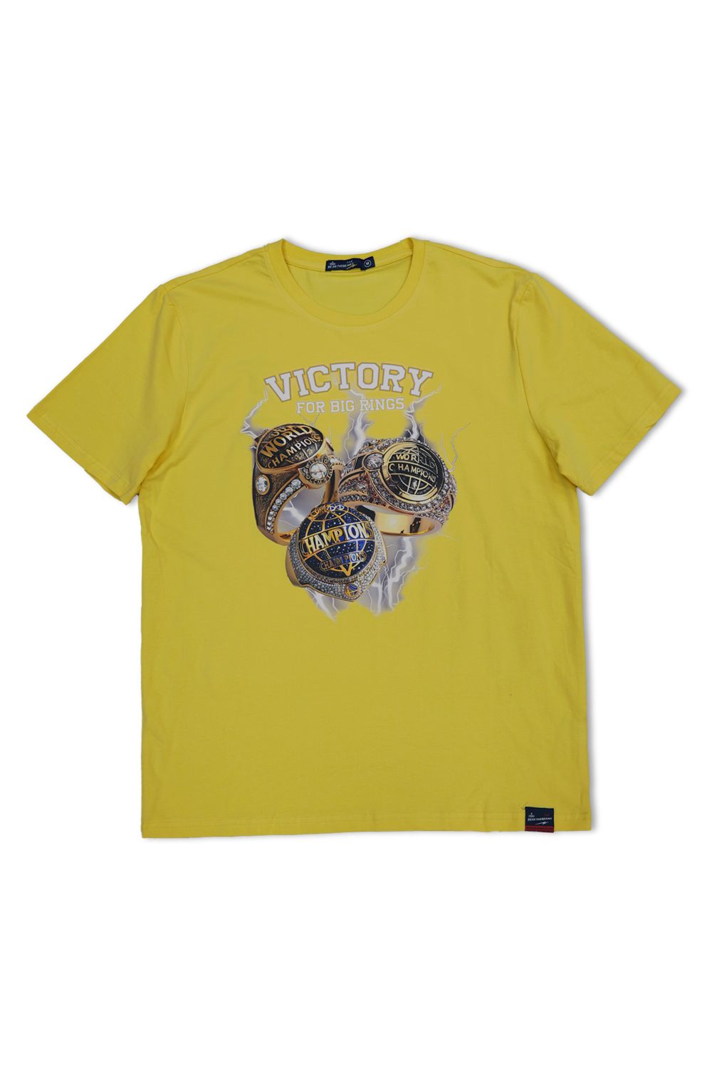Four Big Rings Graphic T - Shirt - Yellow