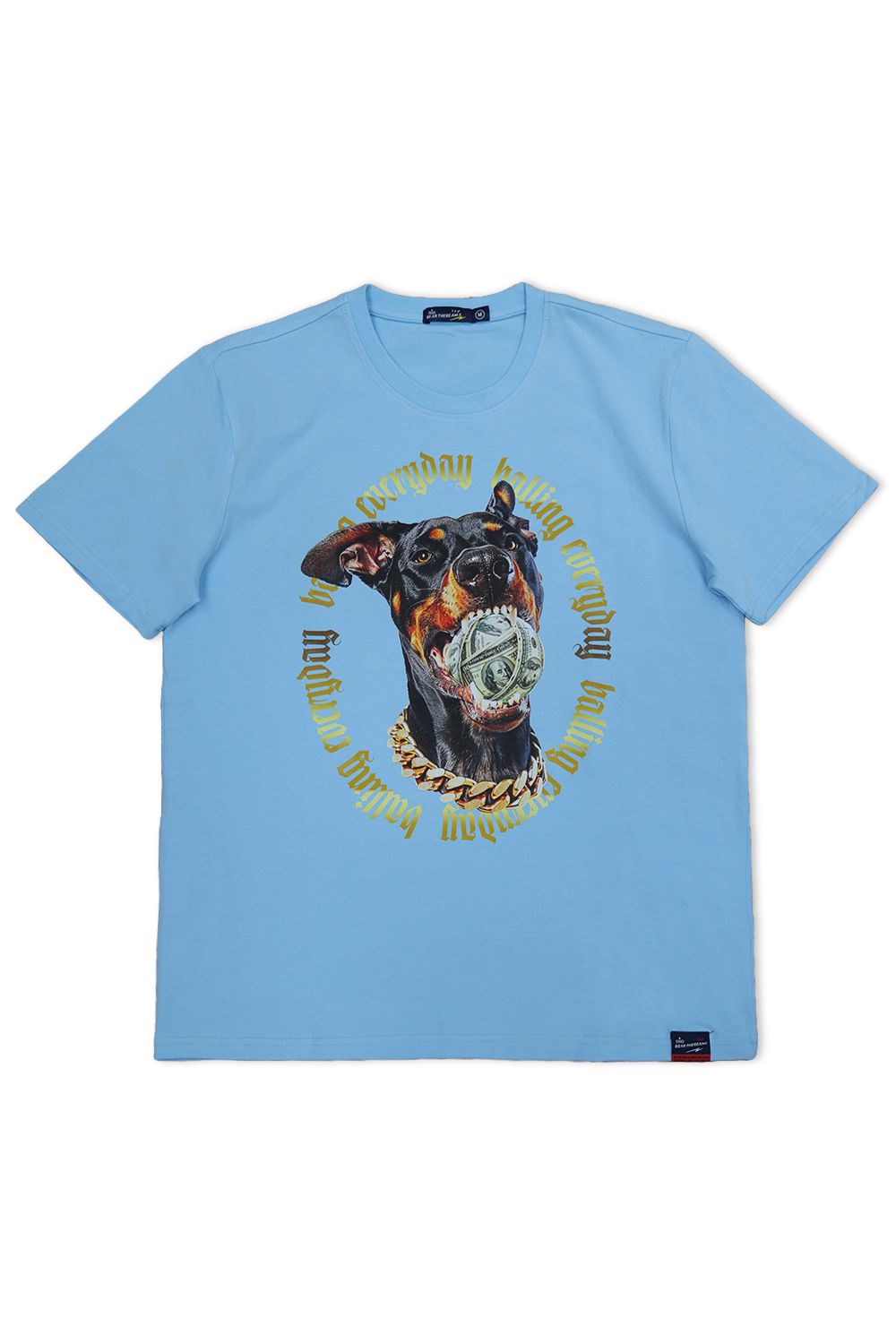 Balling Everyday Graphic T - Shirt - Sky Blue