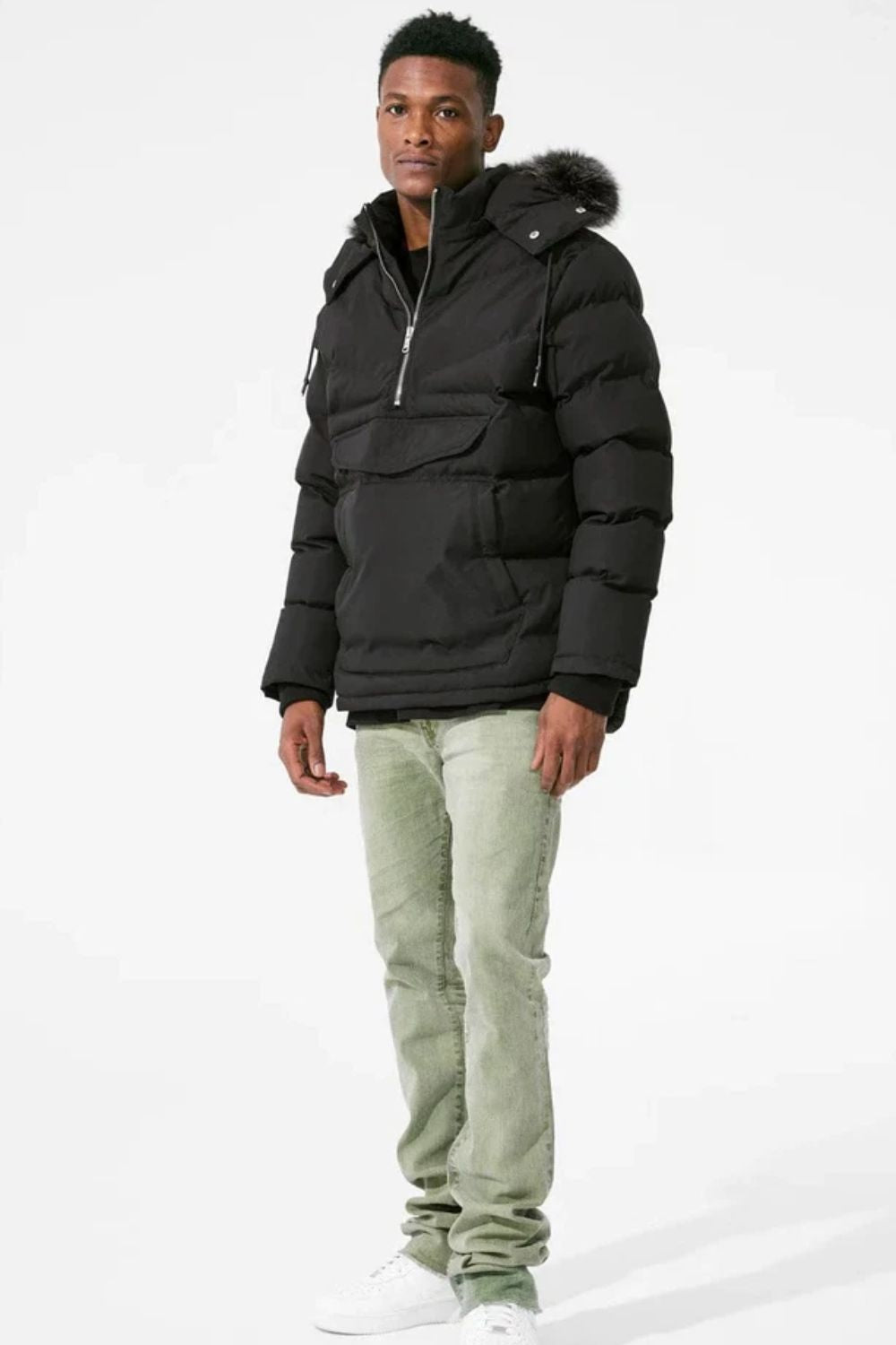 Jordan Craig Concord Anorak Pullover Jacket - Black