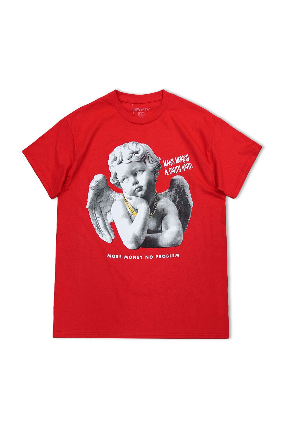 More Money No Problem Graphic T - Shirt - Red