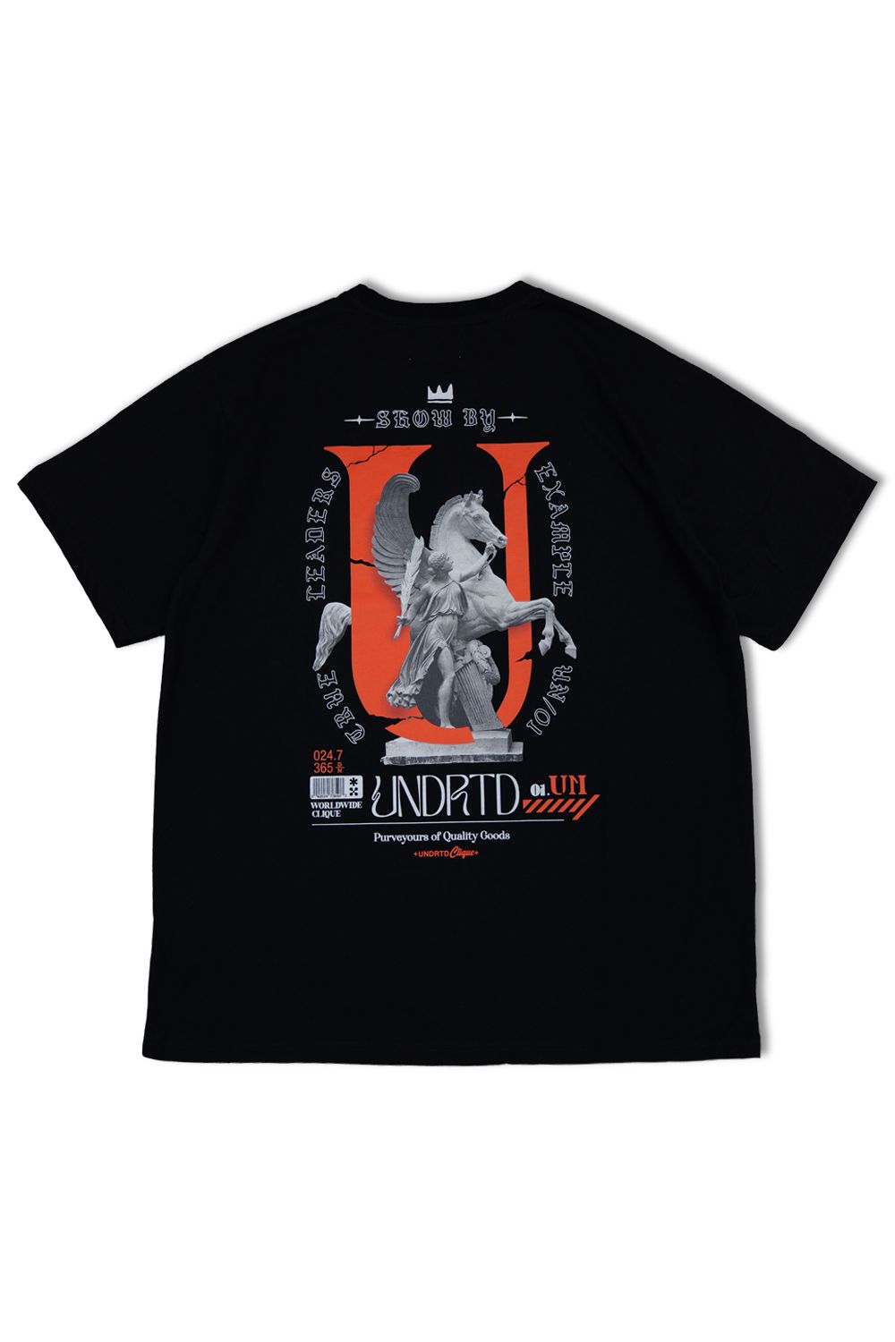 Under Rated Graphic T - Shirt - Black