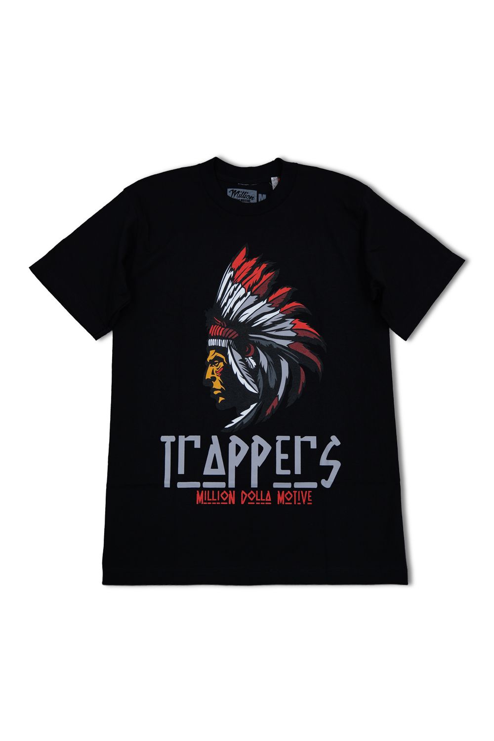 Trappers Graphic T - Shirt- Black