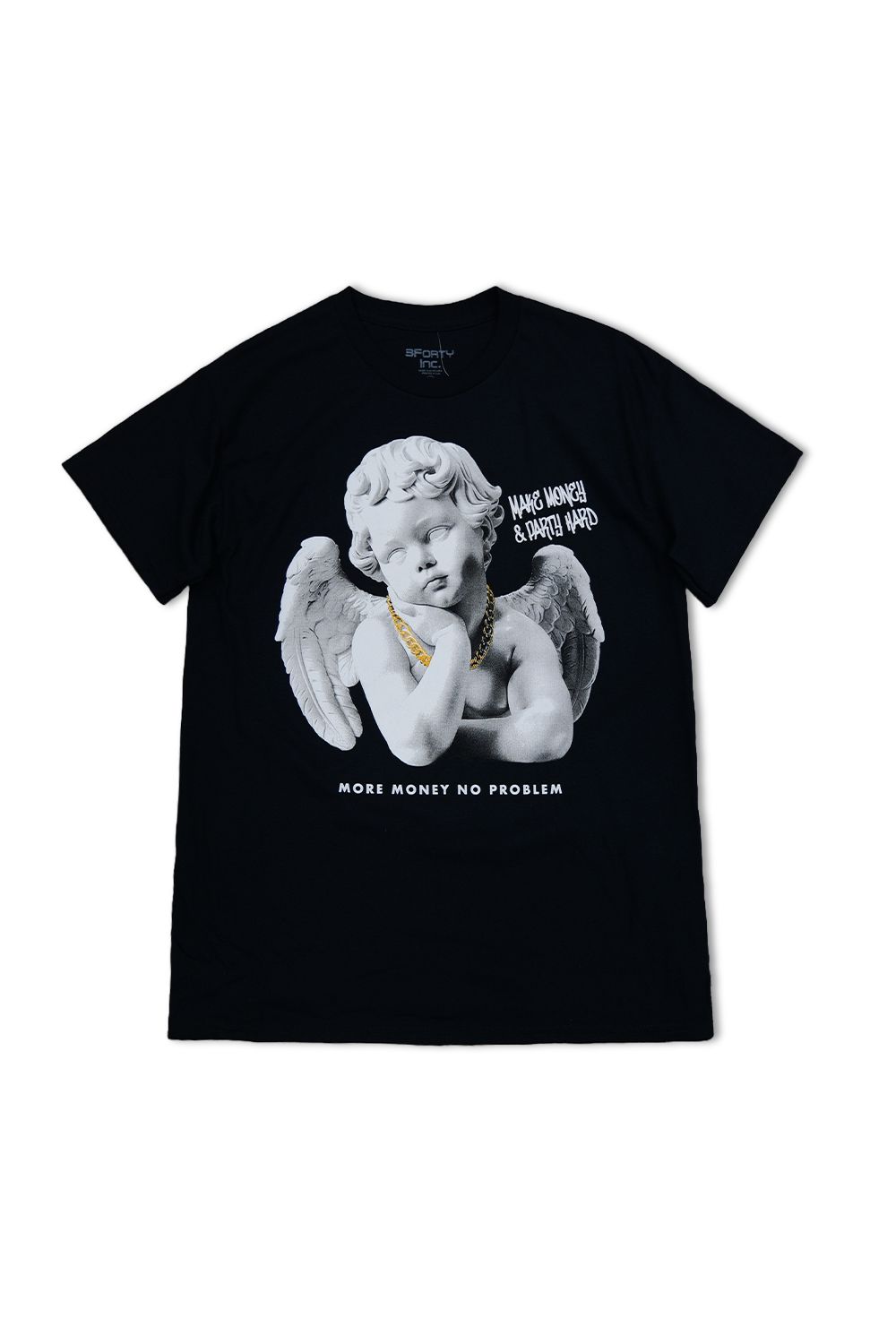 More Money No Problem Graphic T - Shirt - Black