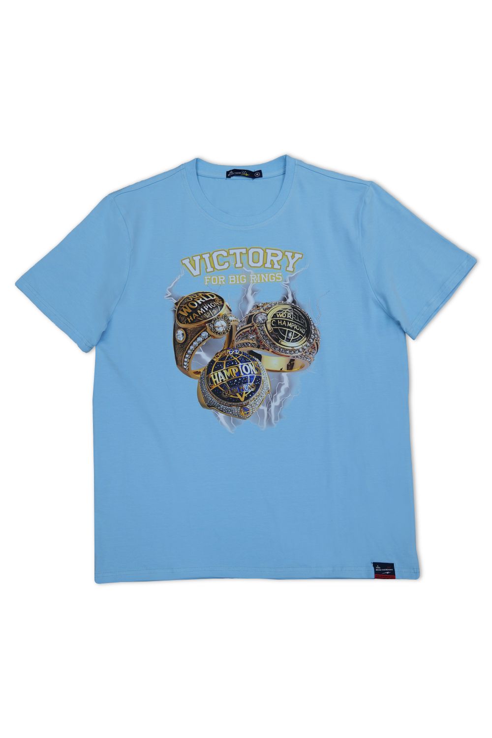 Four Big Rings Graphic T - Shirt - Sky Blue