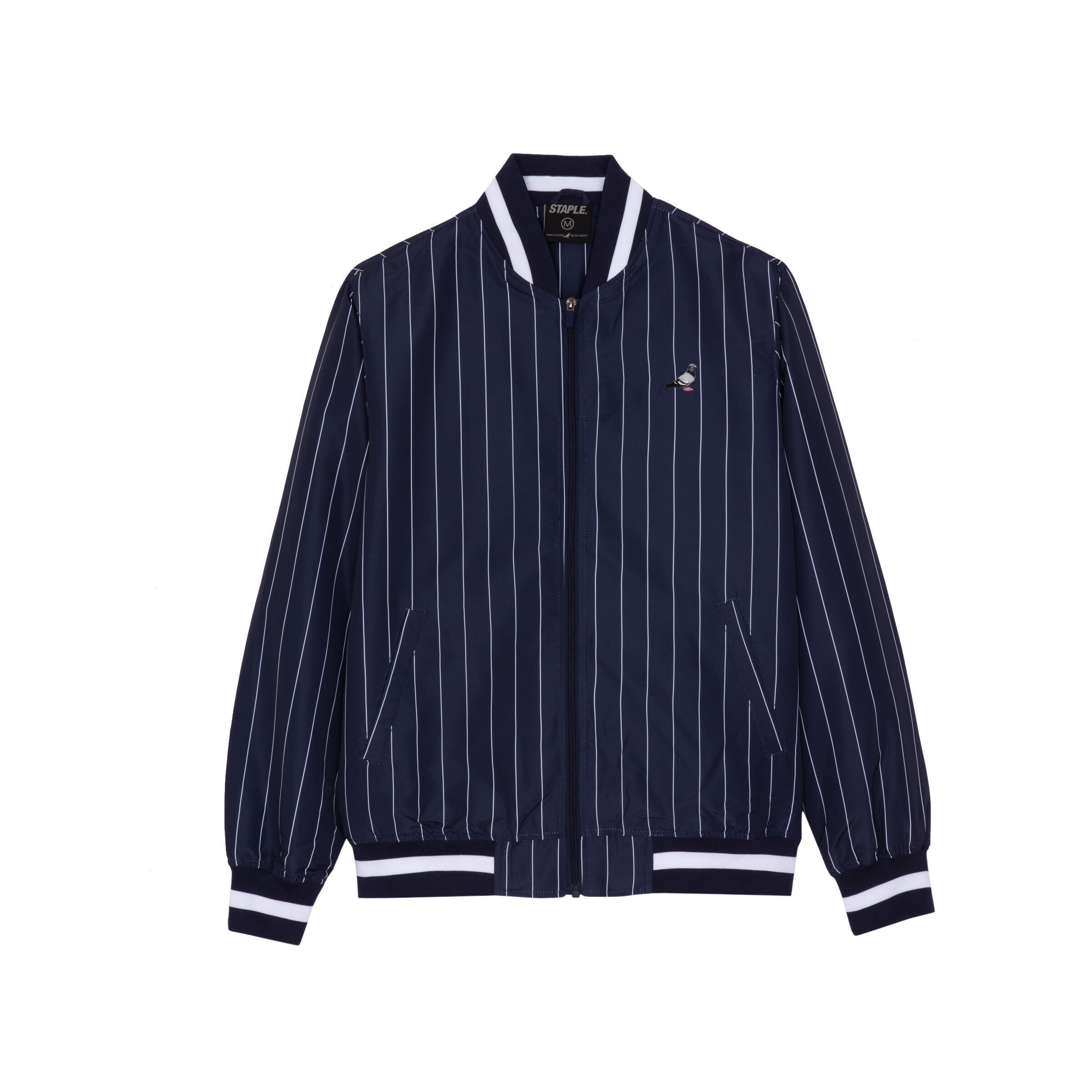 Staple Pinstripe Baseball Jacket