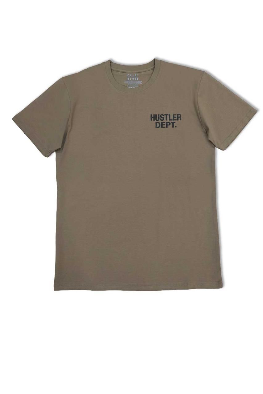 Hustler Dept Graphic T - Shirt - Tan - Black
