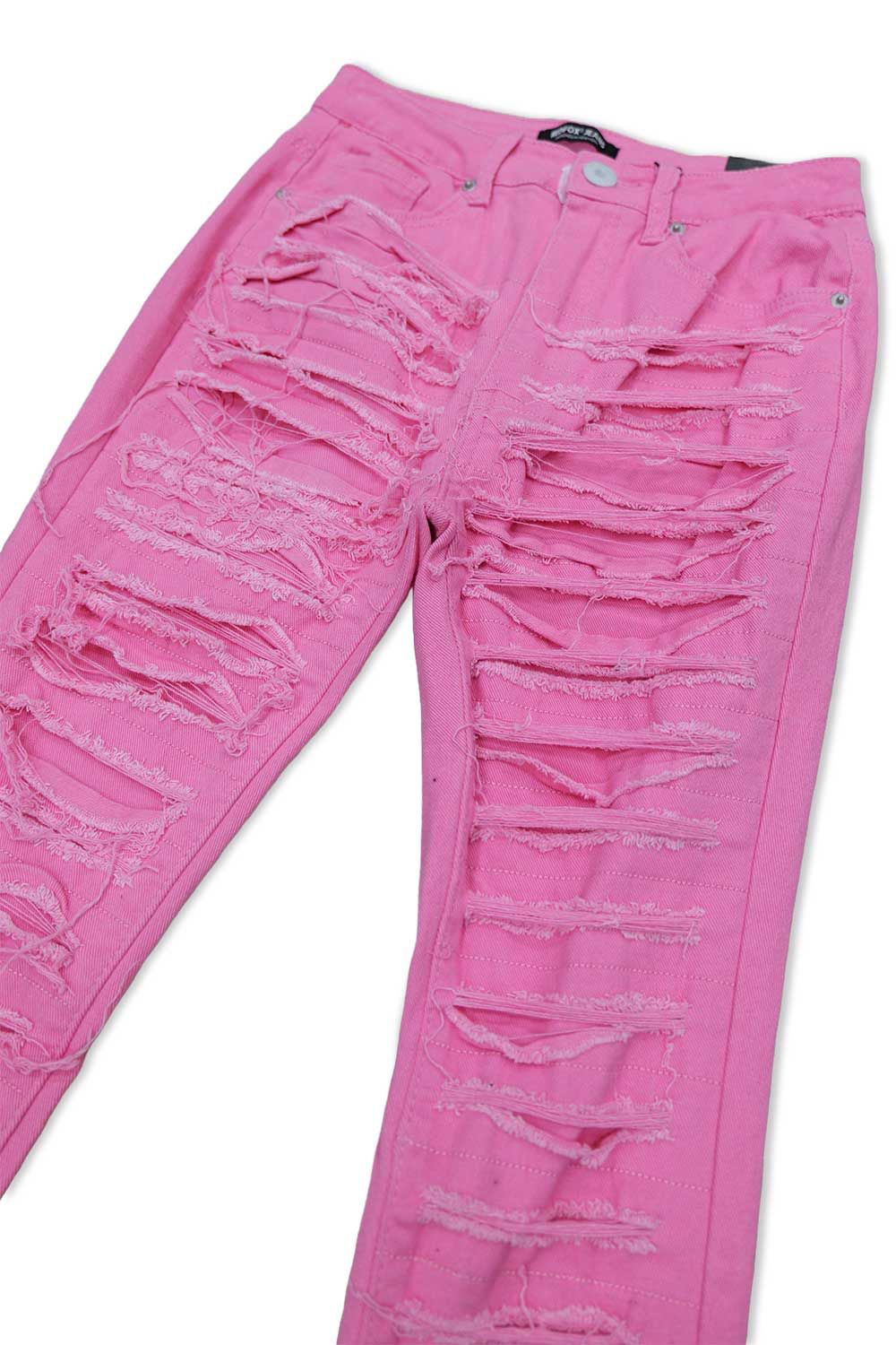 Women’s Red Fox Stacked Jeans - Pink