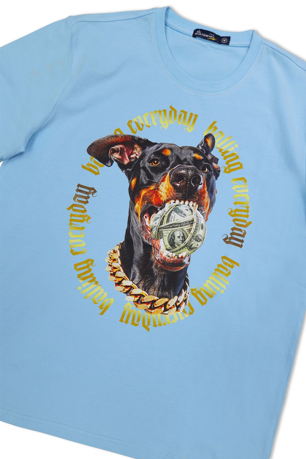 Balling Everyday Graphic T - Shirt - Sky Blue