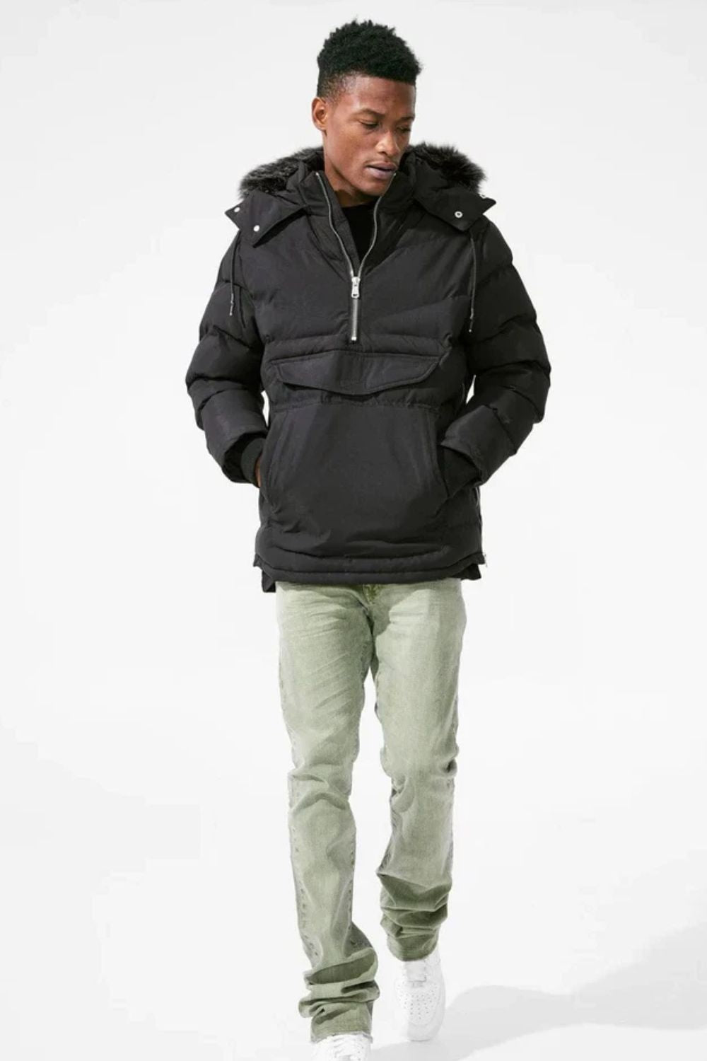 Jordan Craig Concord Anorak Pullover Jacket - Black
