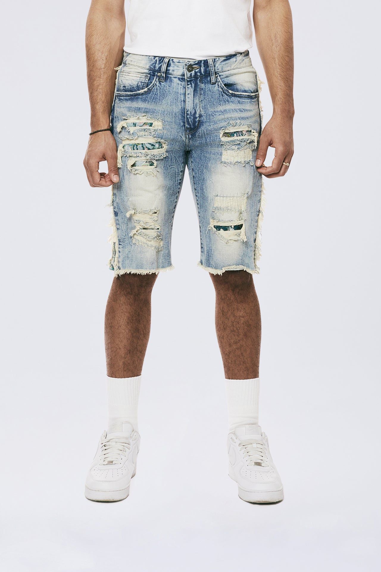 Smoke Rise - Tapestry Insert Shorts - Teaneck Blue
