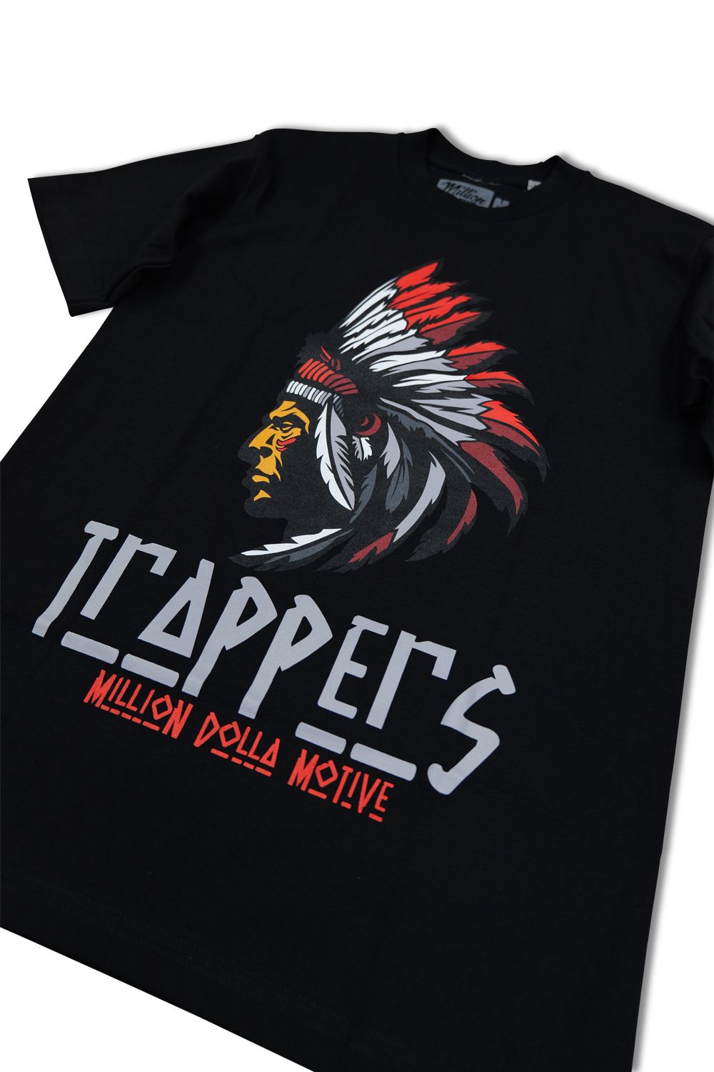 Trappers Graphic T - Shirt- Black