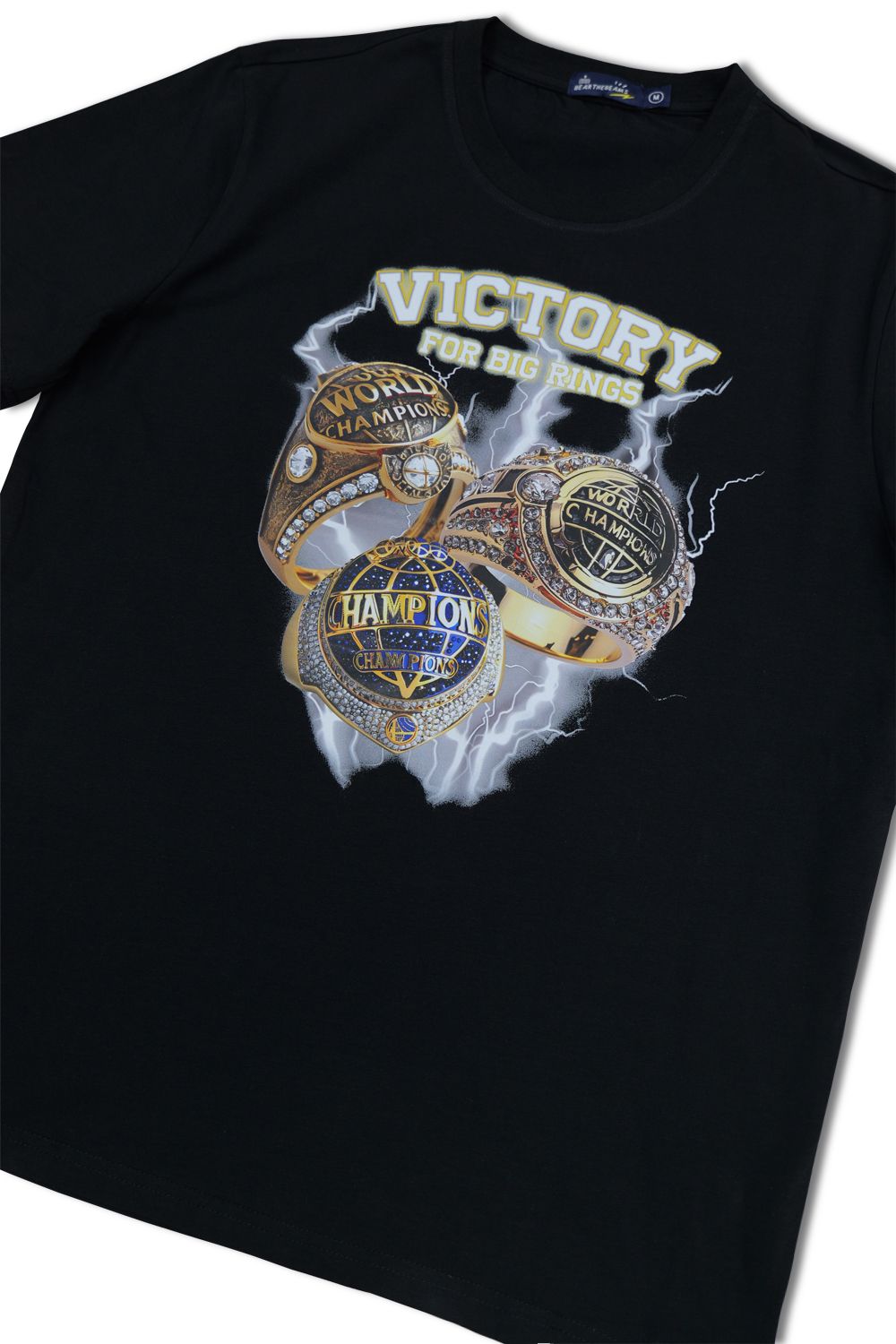 Four Big Rings Graphic T - Shirt - Black