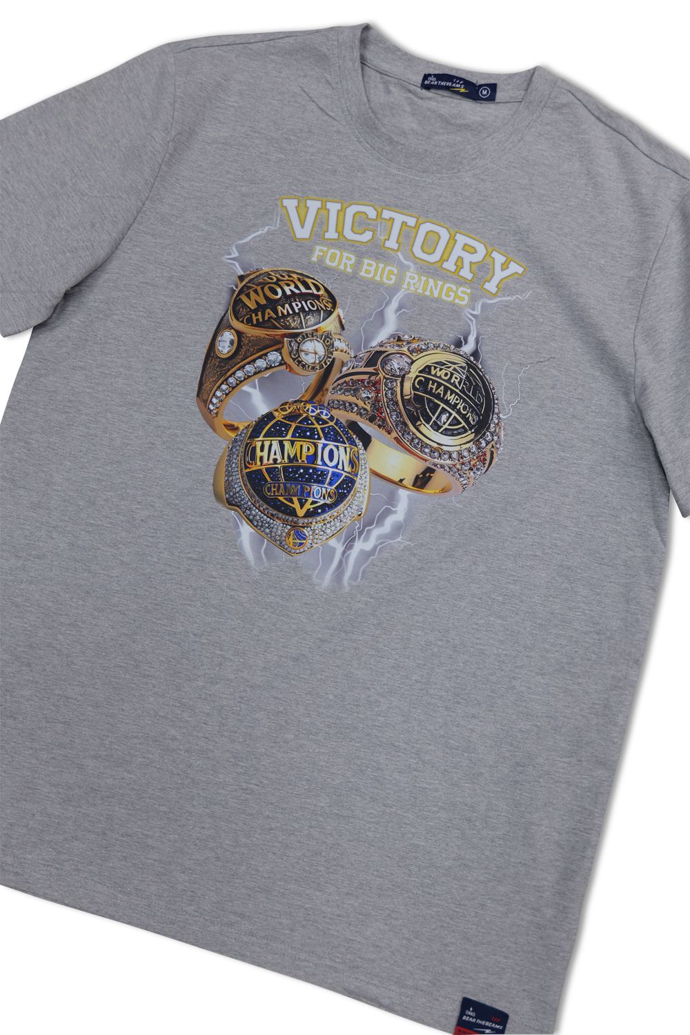 Four Big Rings Graphic T - Shirt - Gray