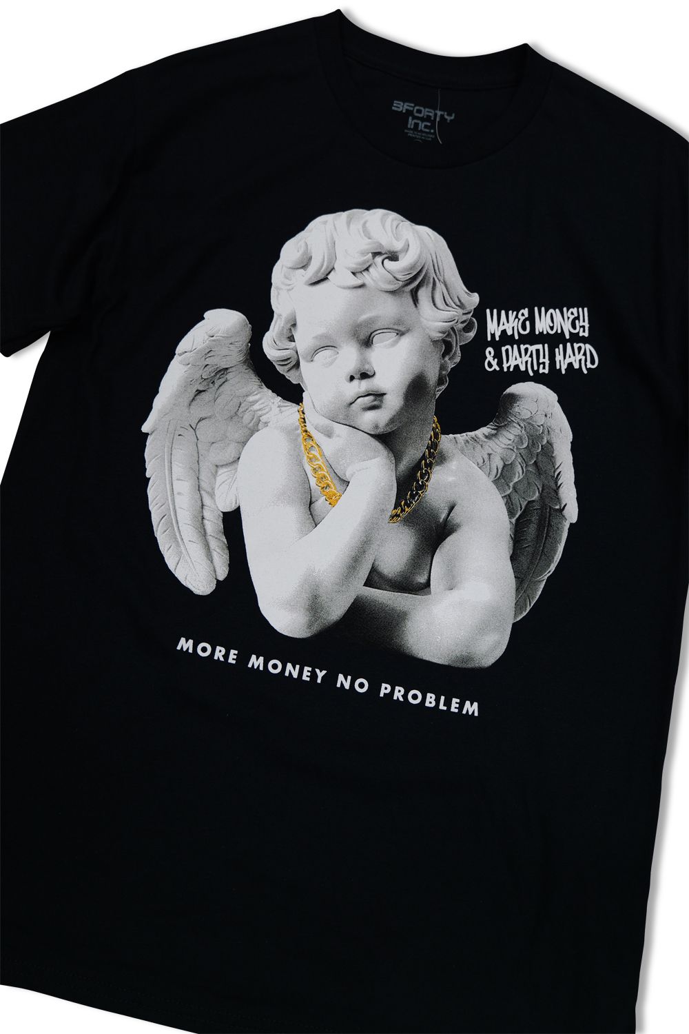 More Money No Problem Graphic T - Shirt - Black