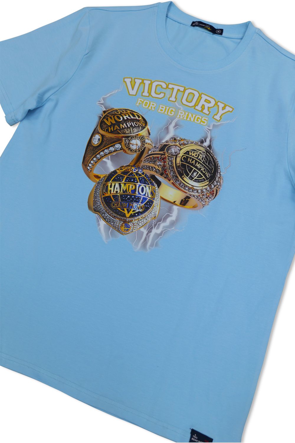 Four Big Rings Graphic T - Shirt - Sky Blue