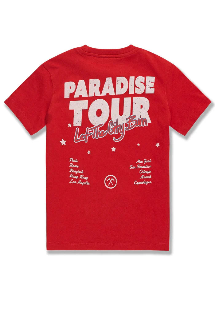 Jordan Craig -Kids Paradise Tour T-Shirt -Red