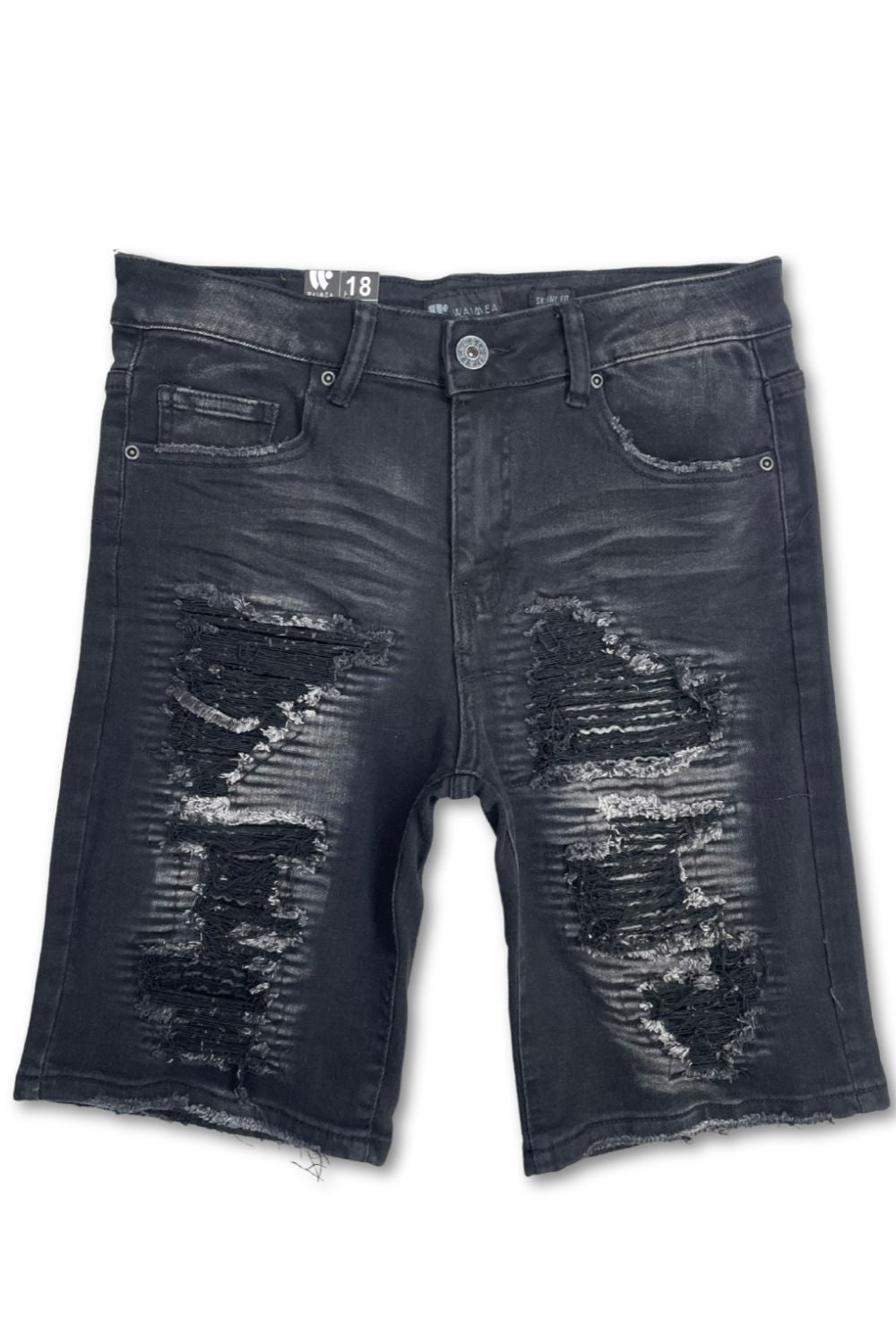 Kids Waimea Jean Shorts - Black wash