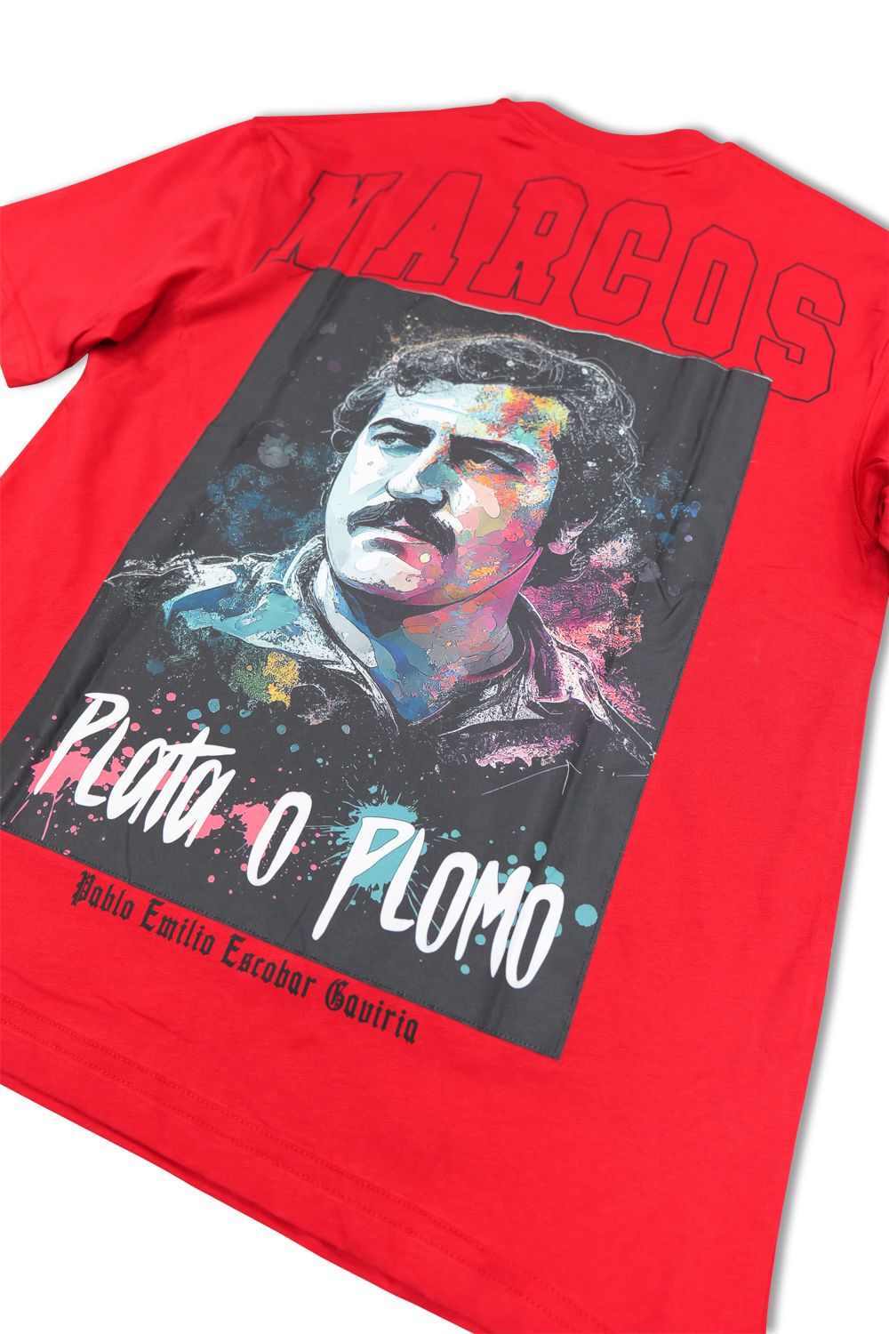 Pablo Narcos -Graphic T-Shirt -Red
