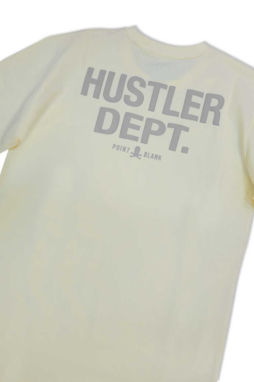 Hustler Dept Graphic T - Shirt - Cream - Grey