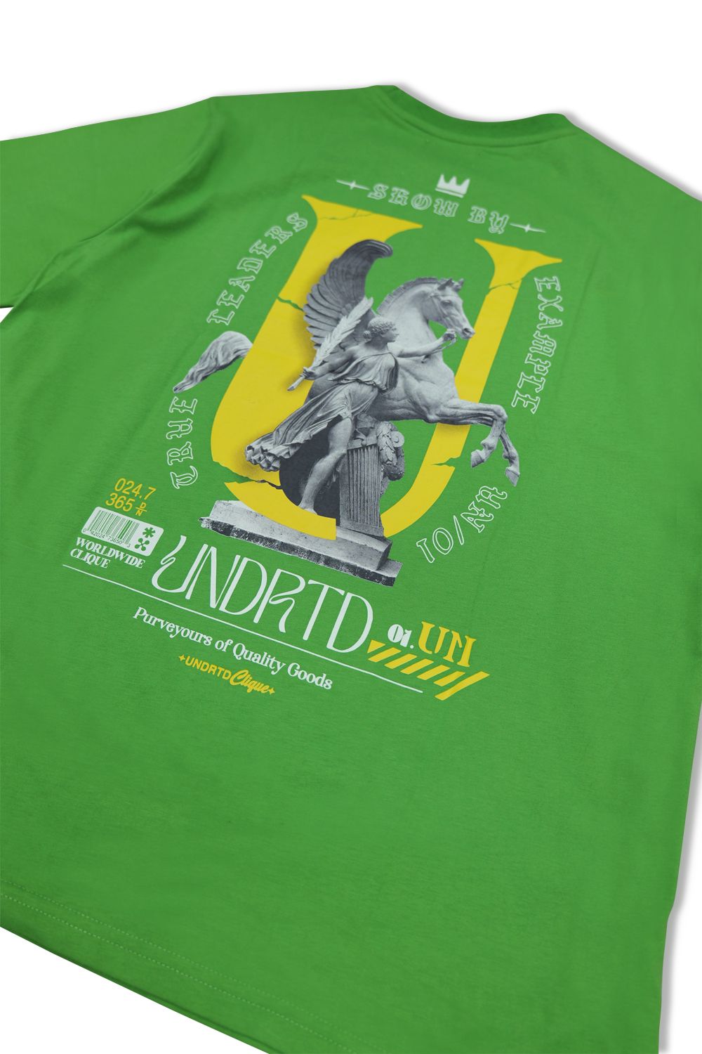 Under Rated Graphic T - Shirt - Pine Green