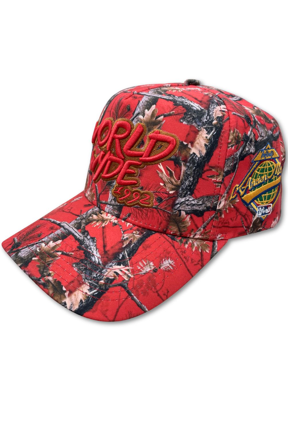 World Wyde Camo Trucker Hat - Red