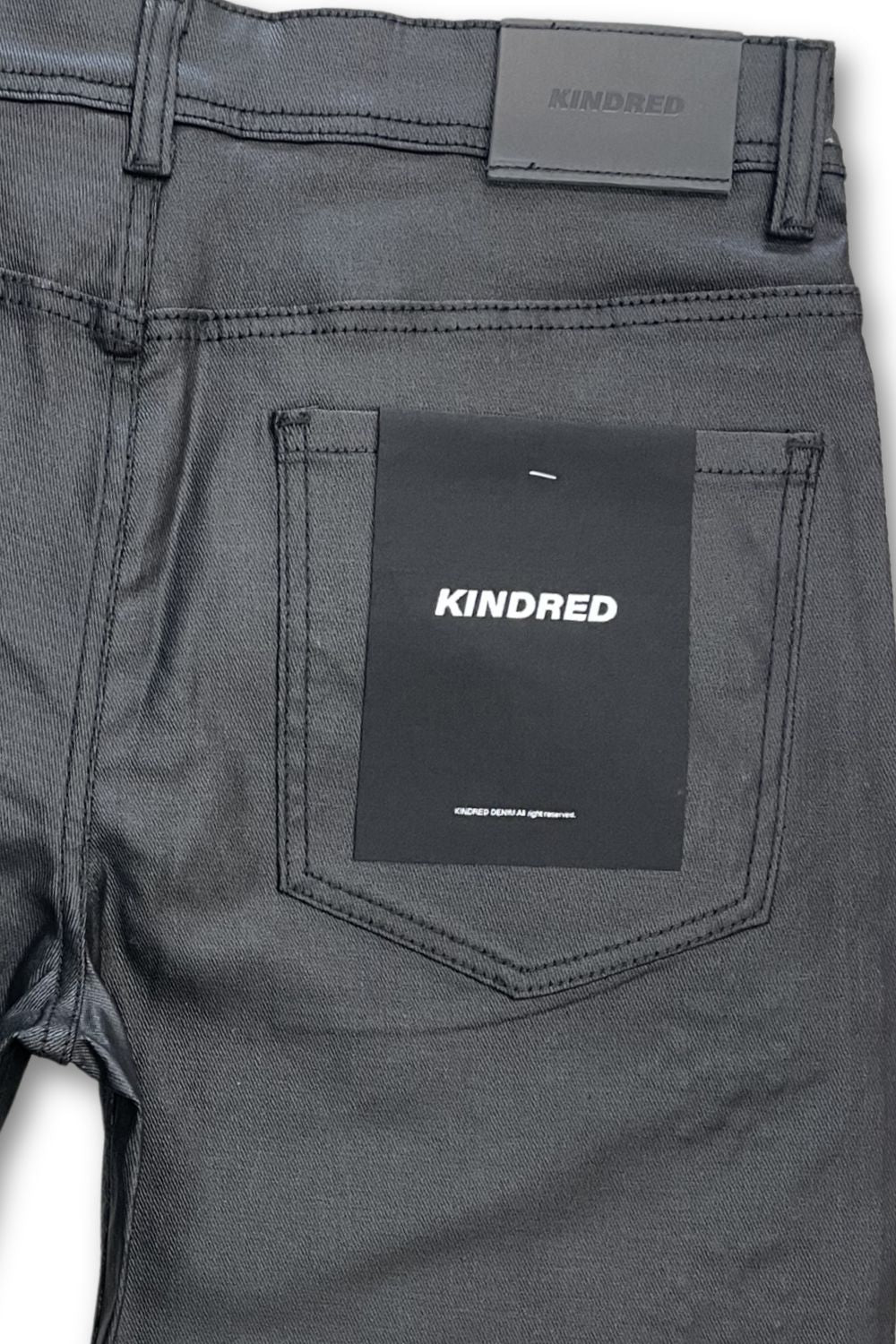 Kindred Rhinestone Waxed Jean Shorts