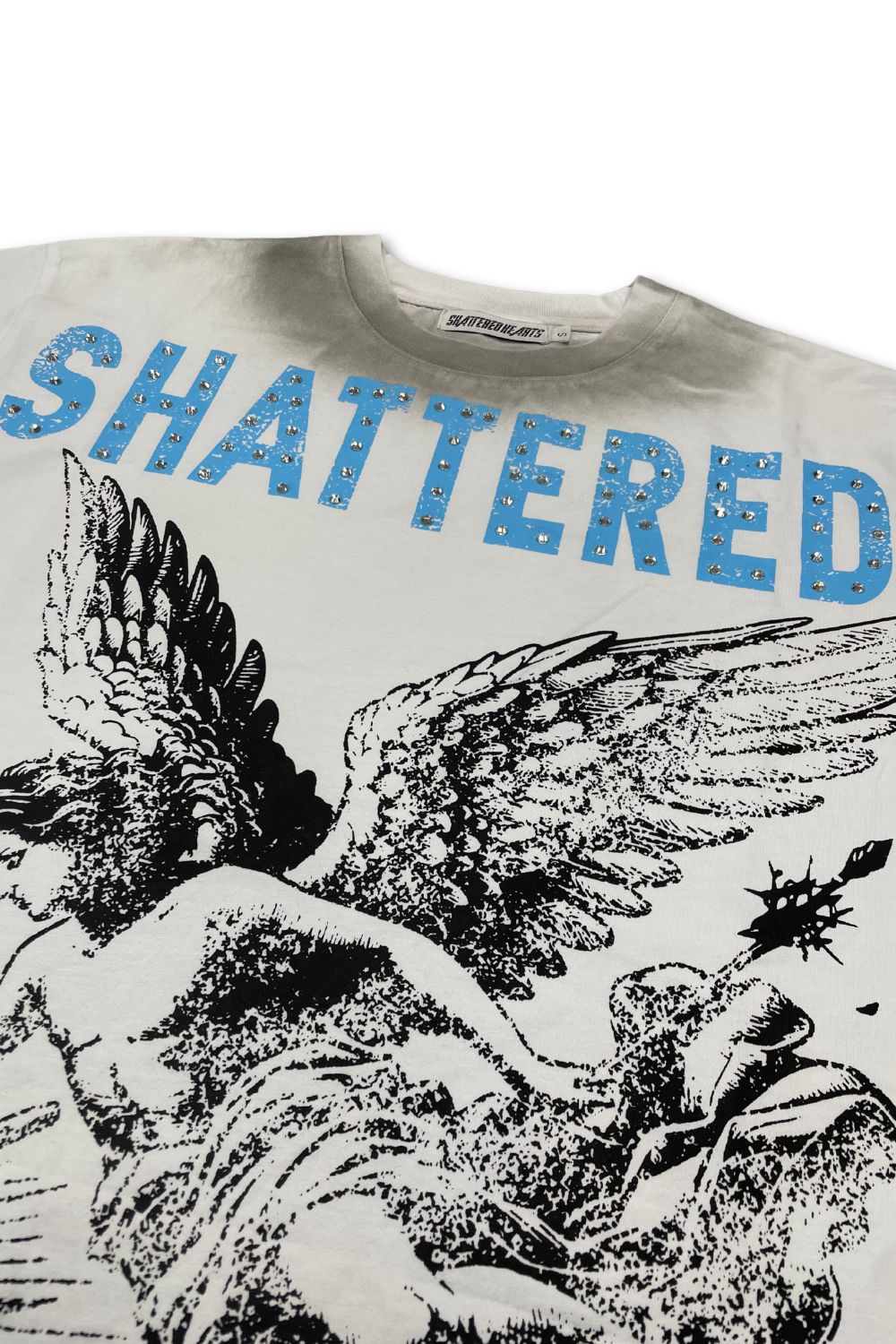 Shattered Hearts Angel T - Shirt - Blue