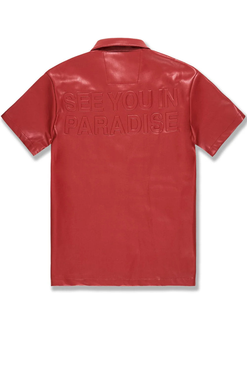 Jordan Craig Thriller Full Zip T-Shirt- Red