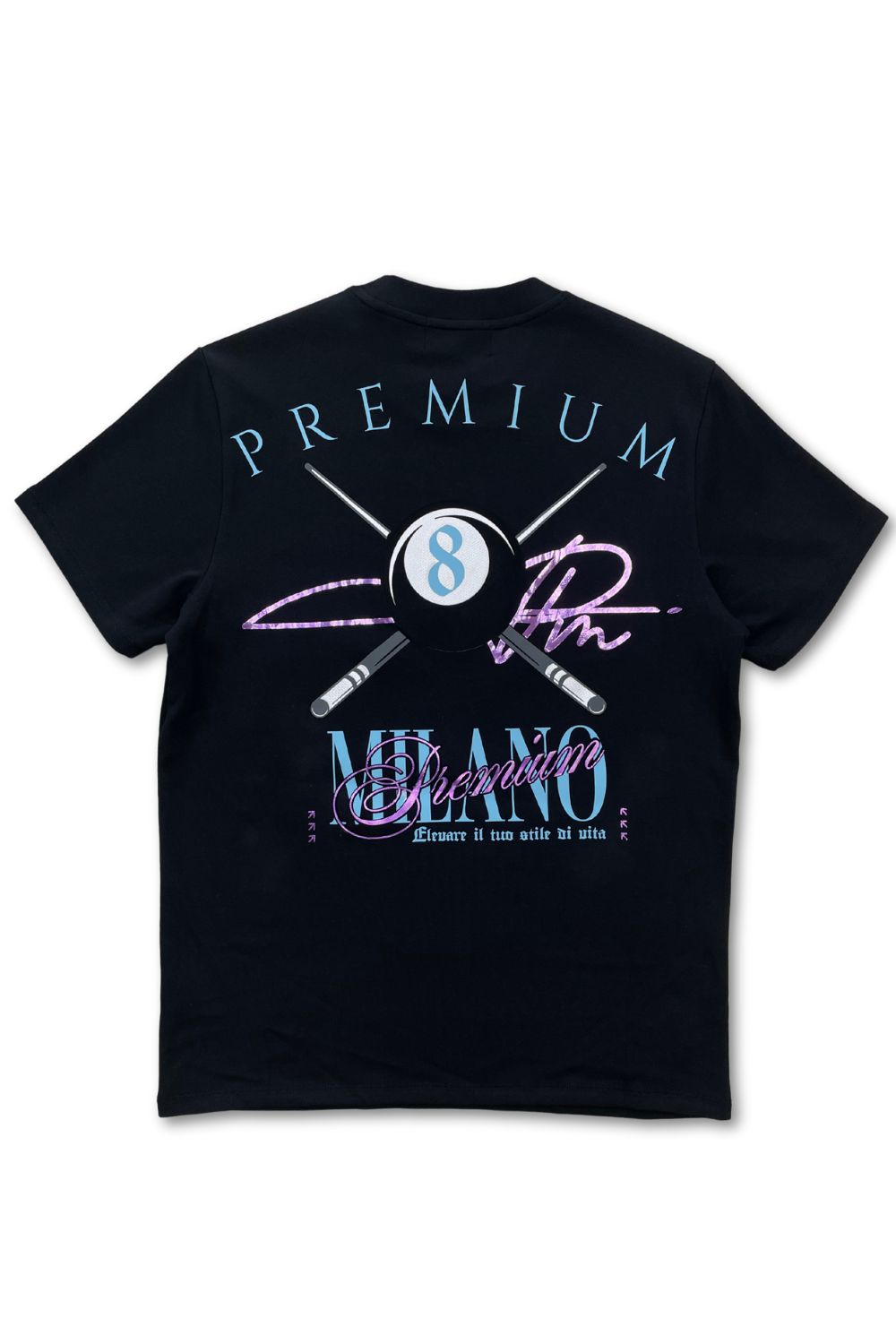 Premium Milano 8-Ball T-Shirt- Black