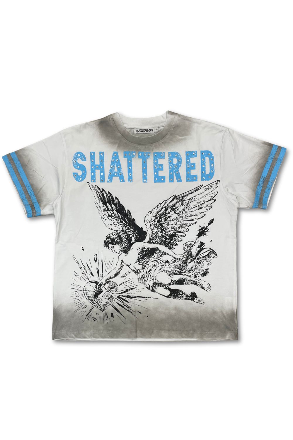 Shattered Hearts Angel T - Shirt - Blue