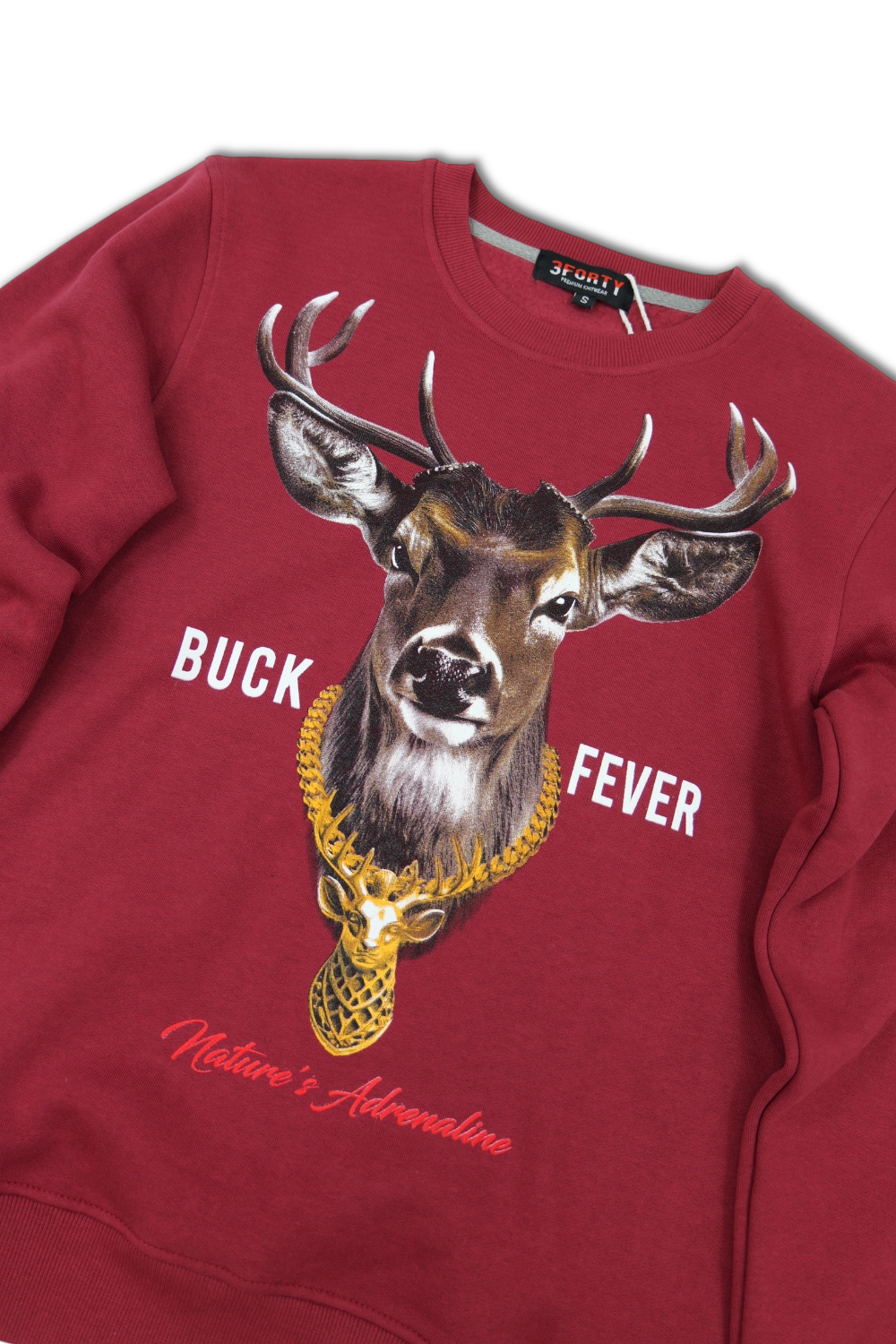 Graphic crew neck sweater