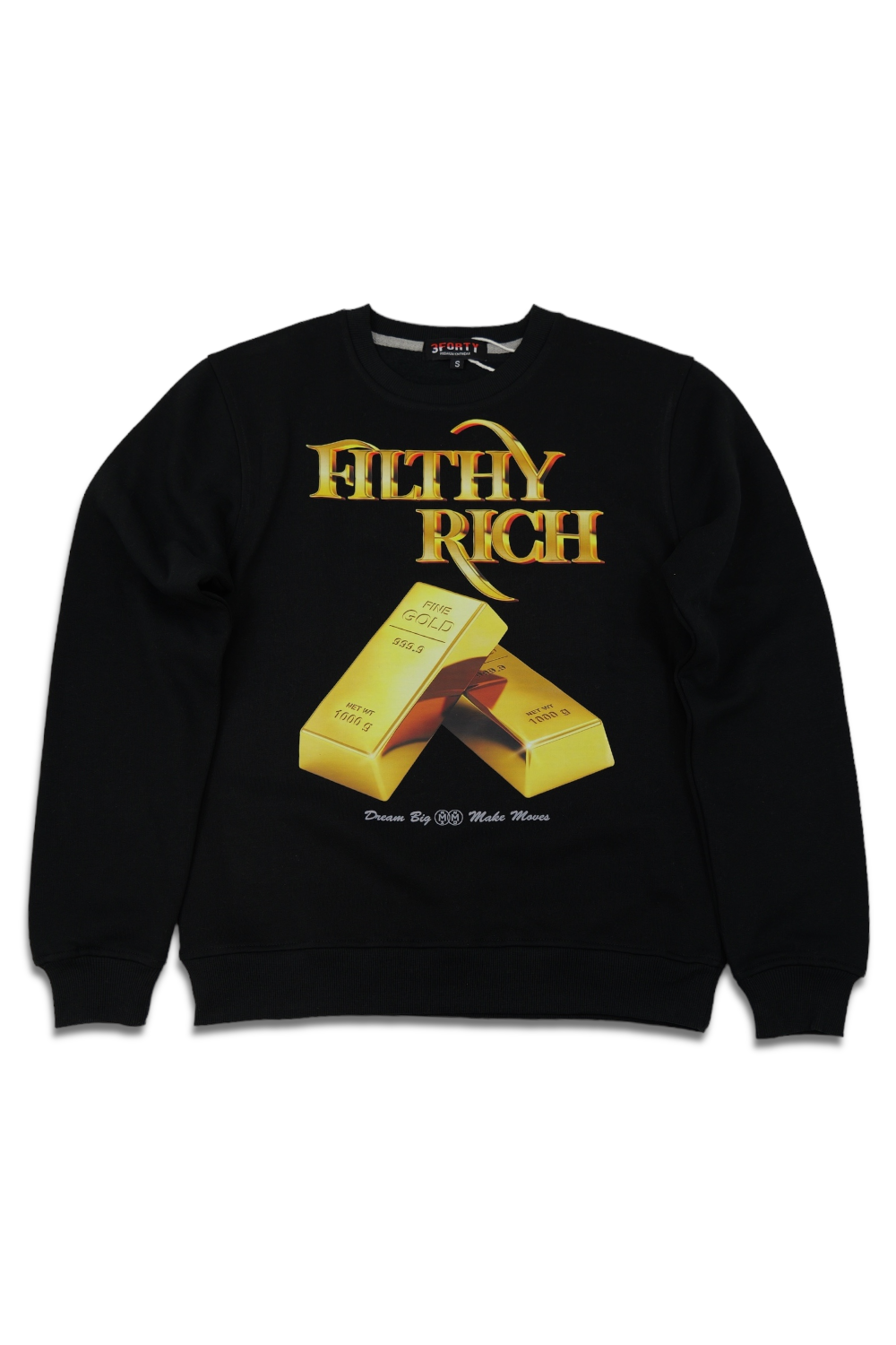 Graphic crew neck sweater