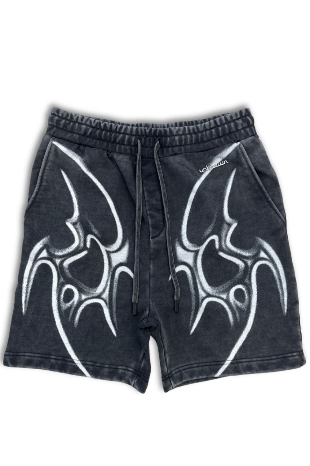 Unknown Washed Shorts-Black