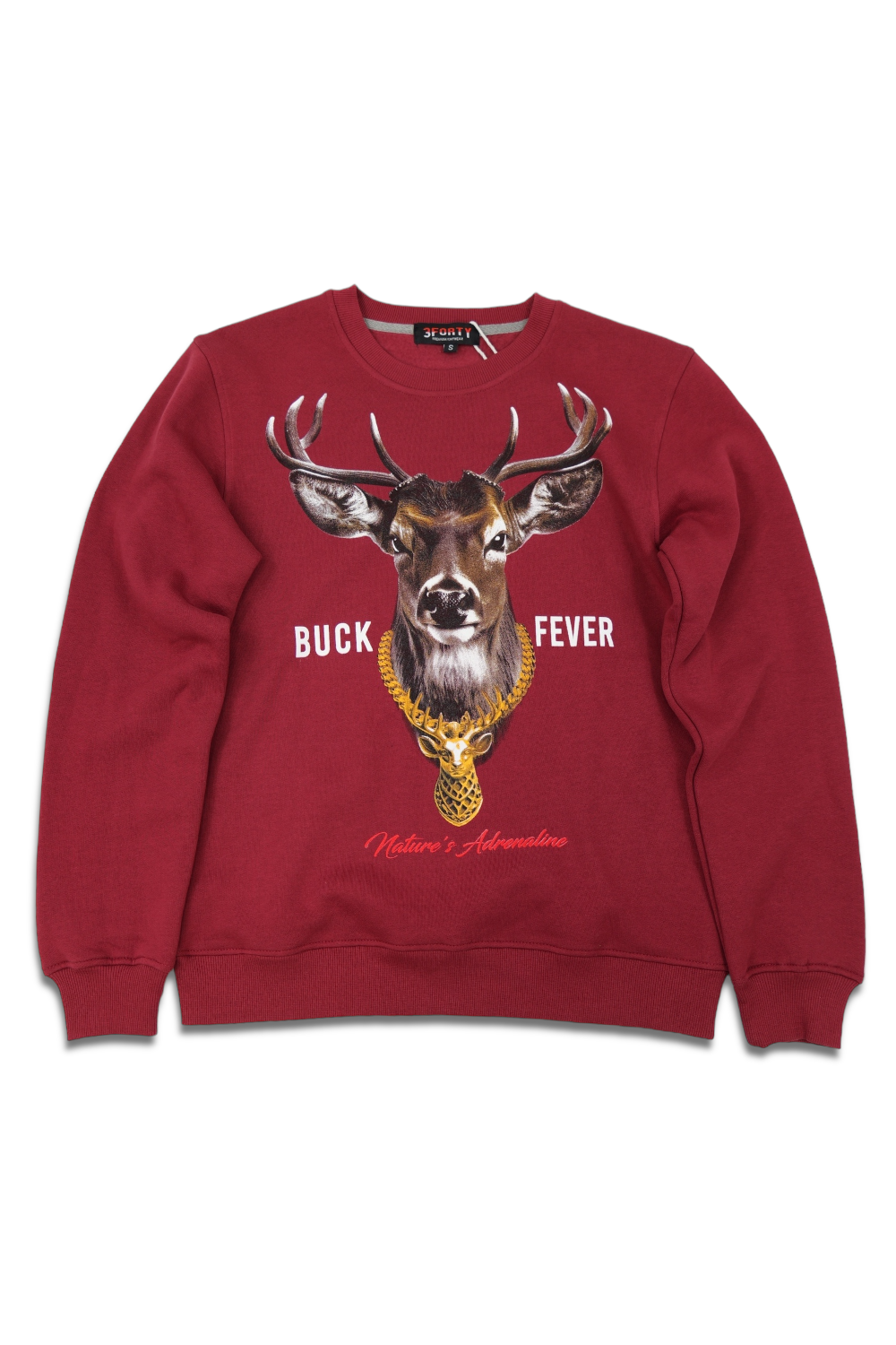 Graphic crew neck sweater