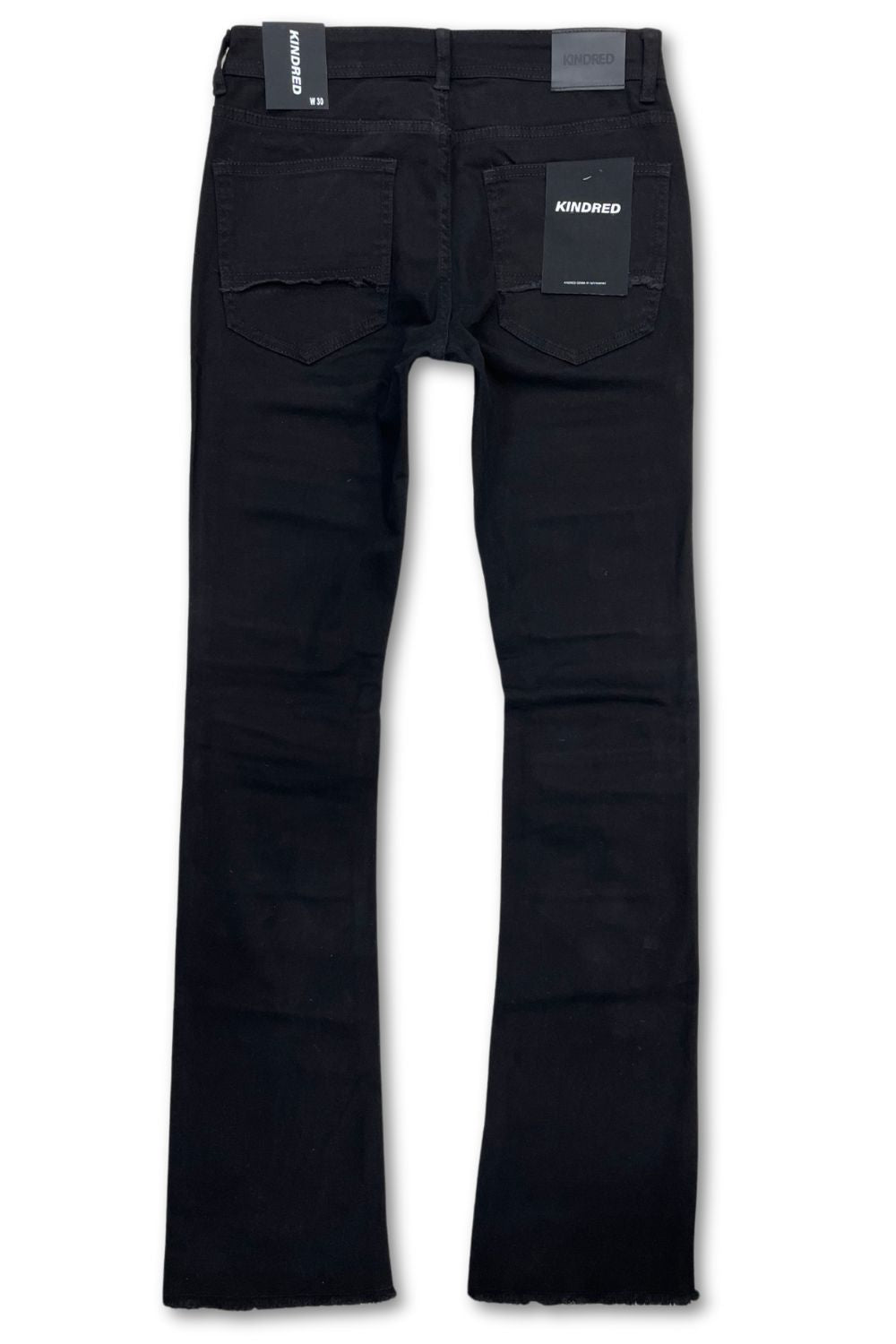 Kindred Old English Stacked Jeans Black-Red