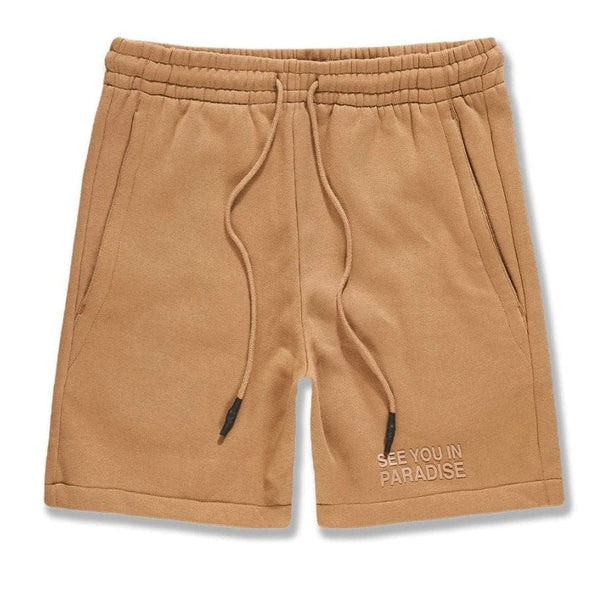 See You In Paradise Retro Paradise Tonal Shorts - Mocha