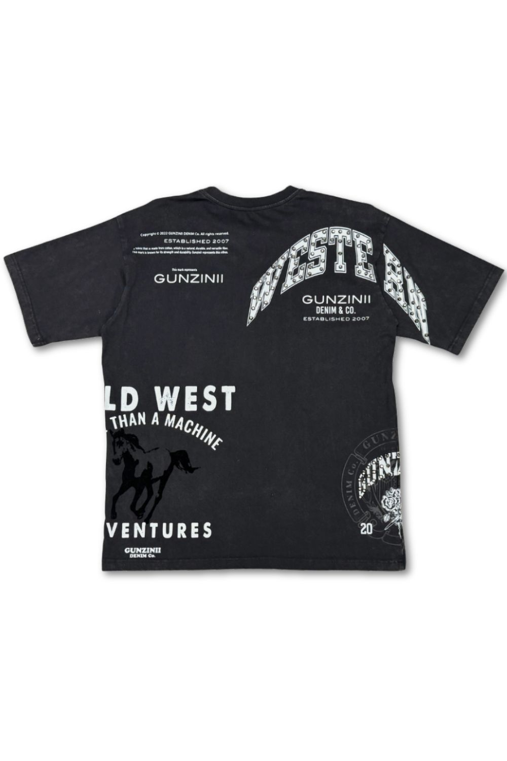 Gunzinii Ride Hard T-Shirt - Black