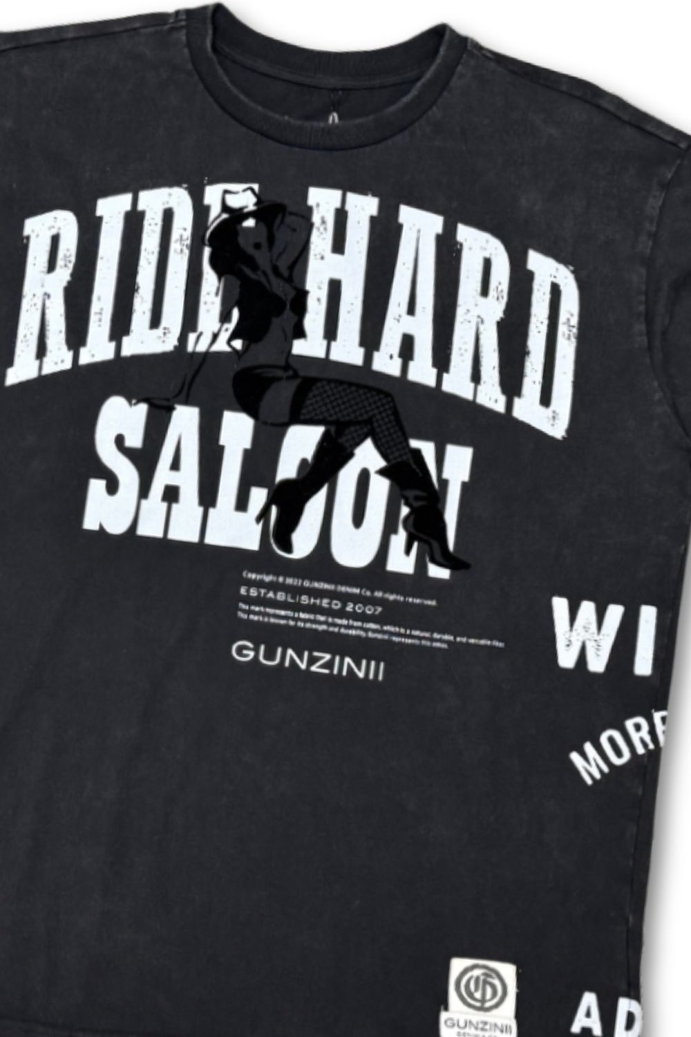 Gunzinii Ride Hard T-Shirt - Black